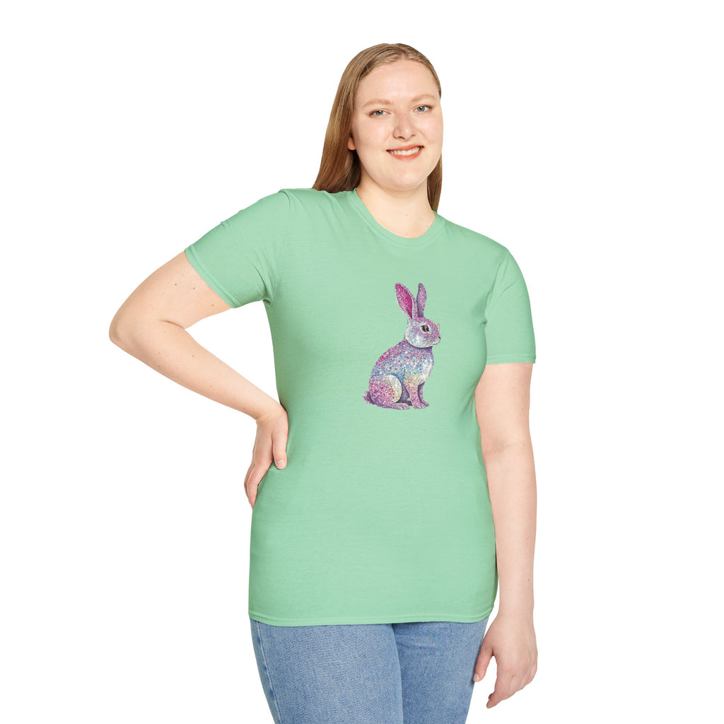 Glitter Bunny- Unisex Softstyle T-Shirt