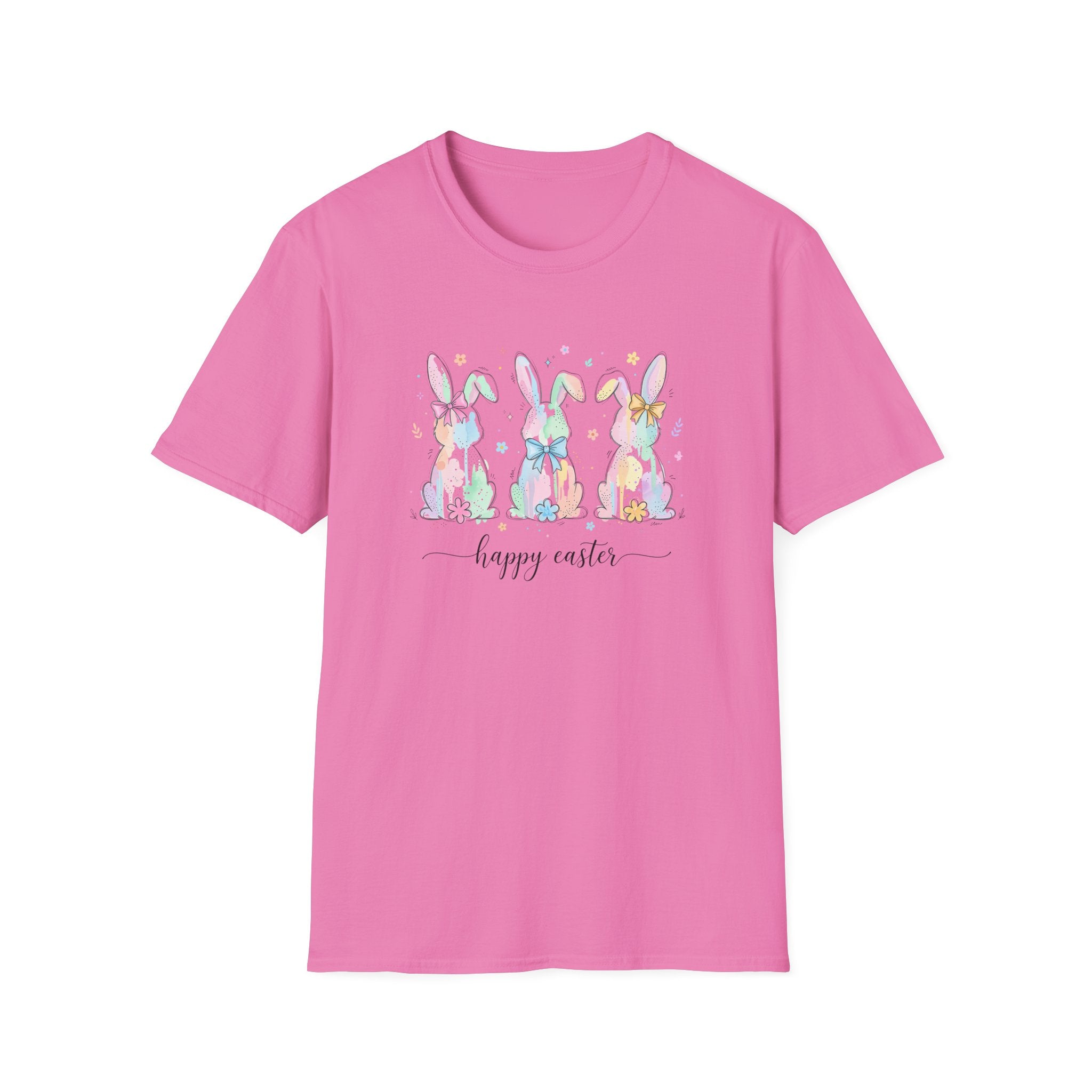 Spring Color Bunny- Unisex Softstyle T-Shirt