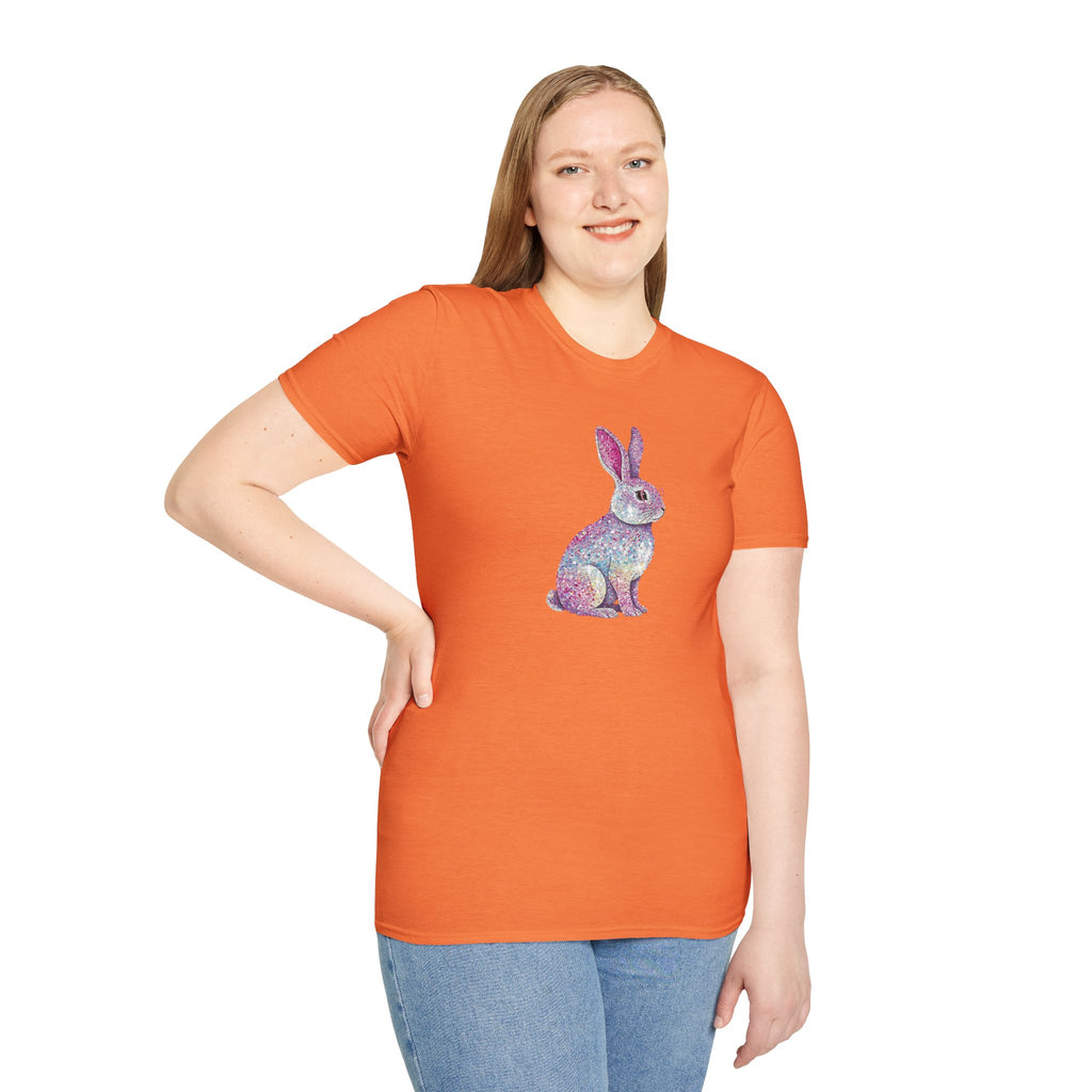 Glitter Bunny- Unisex Softstyle T-Shirt