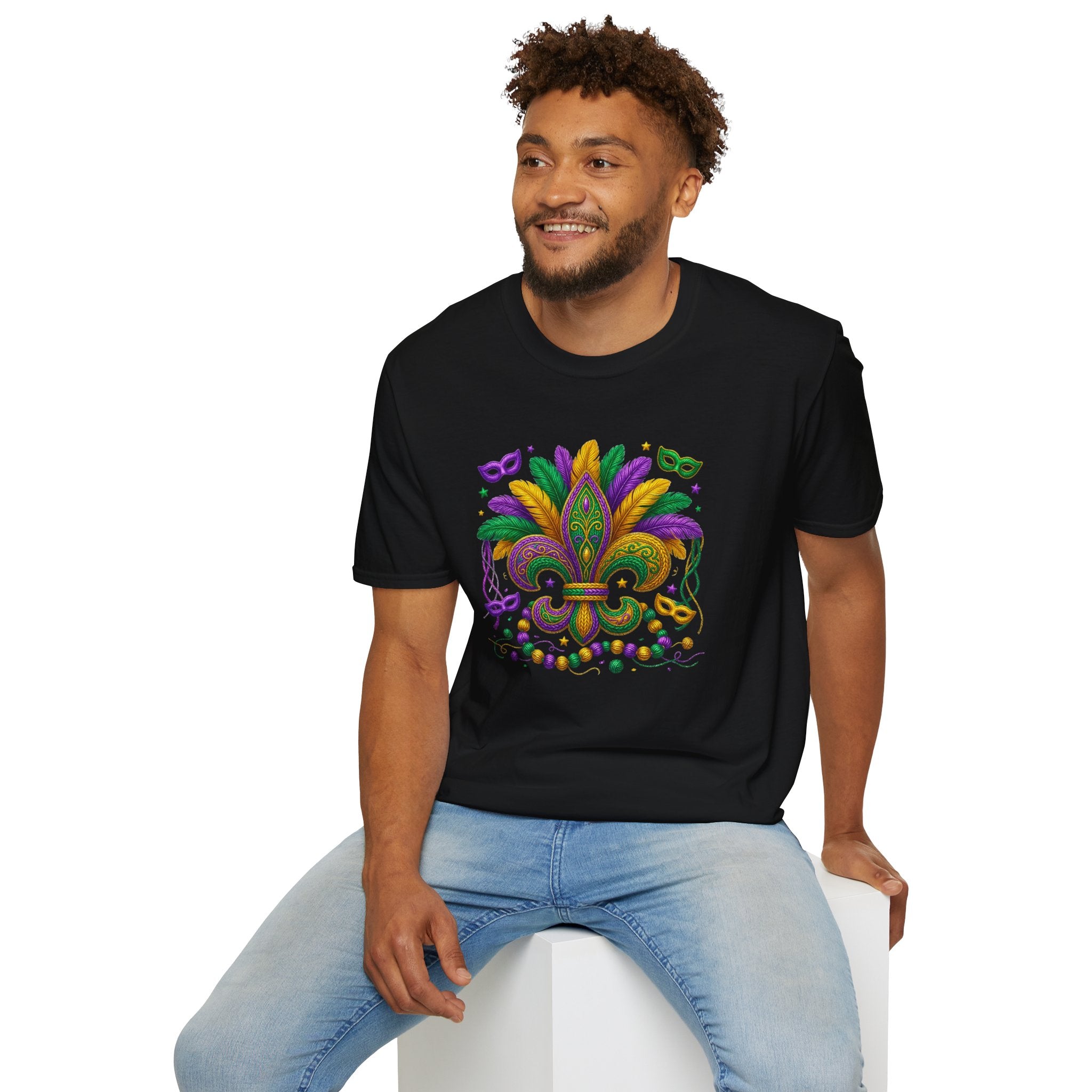 Wave the Mask- Unisex Softstyle T-Shirt