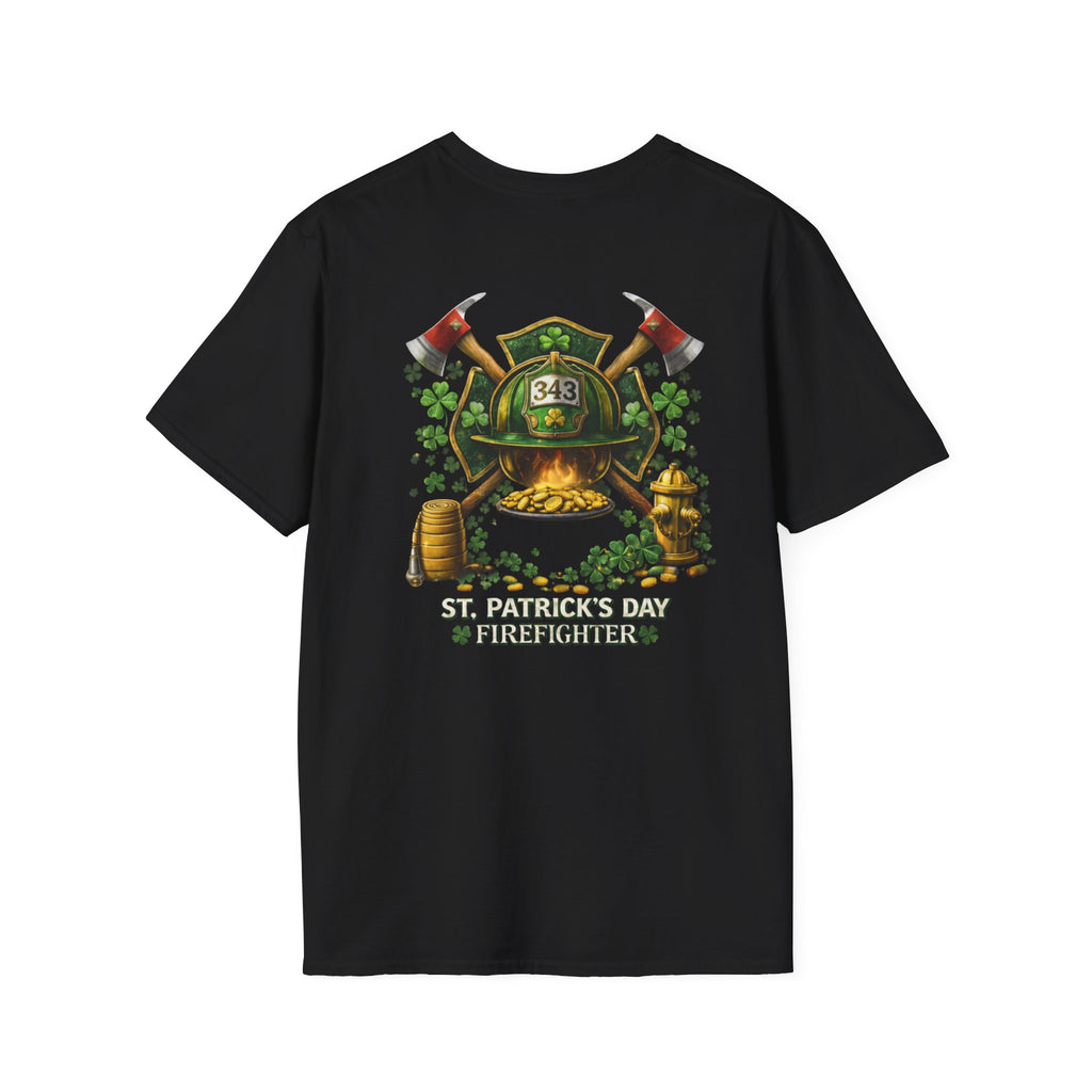 Lucky Firefighter- Unisex Softstyle T-Shirt