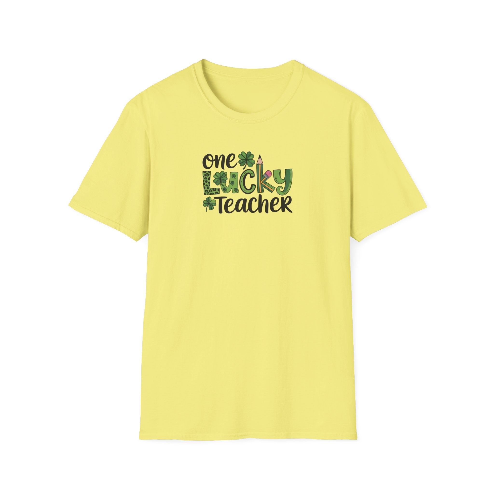 One Lucky Teacher- Unisex Softstyle T-Shirt