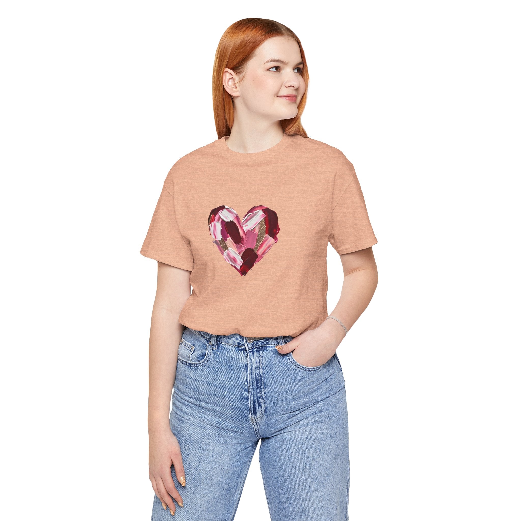 Painted Heart- Unisex Jersey Short Sleeve Tee