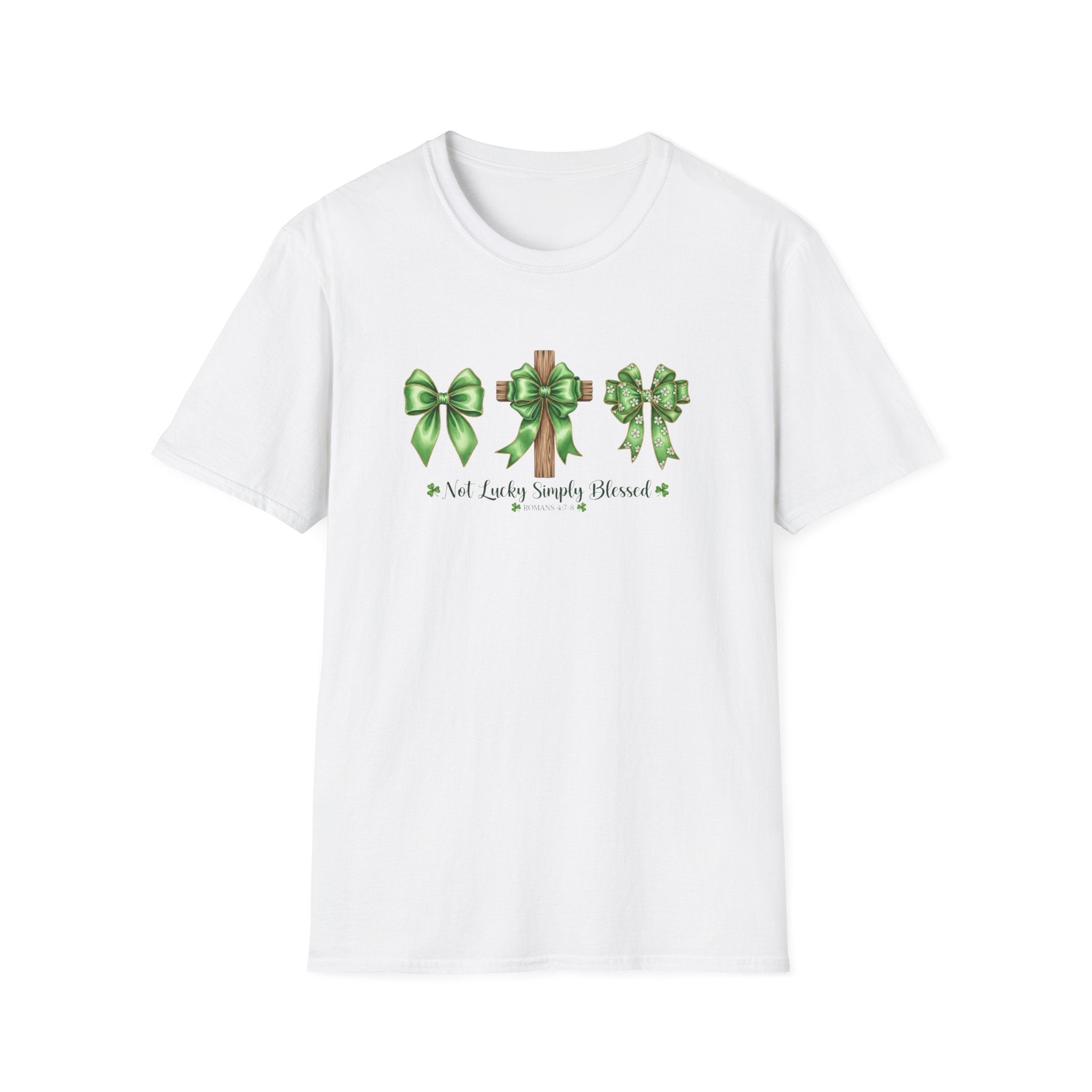 Not Lucky, Simply Blessed- Unisex Softstyle T-Shirt