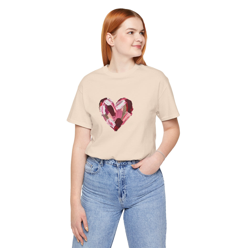 Painted Heart- Unisex Jersey Short Sleeve Tee