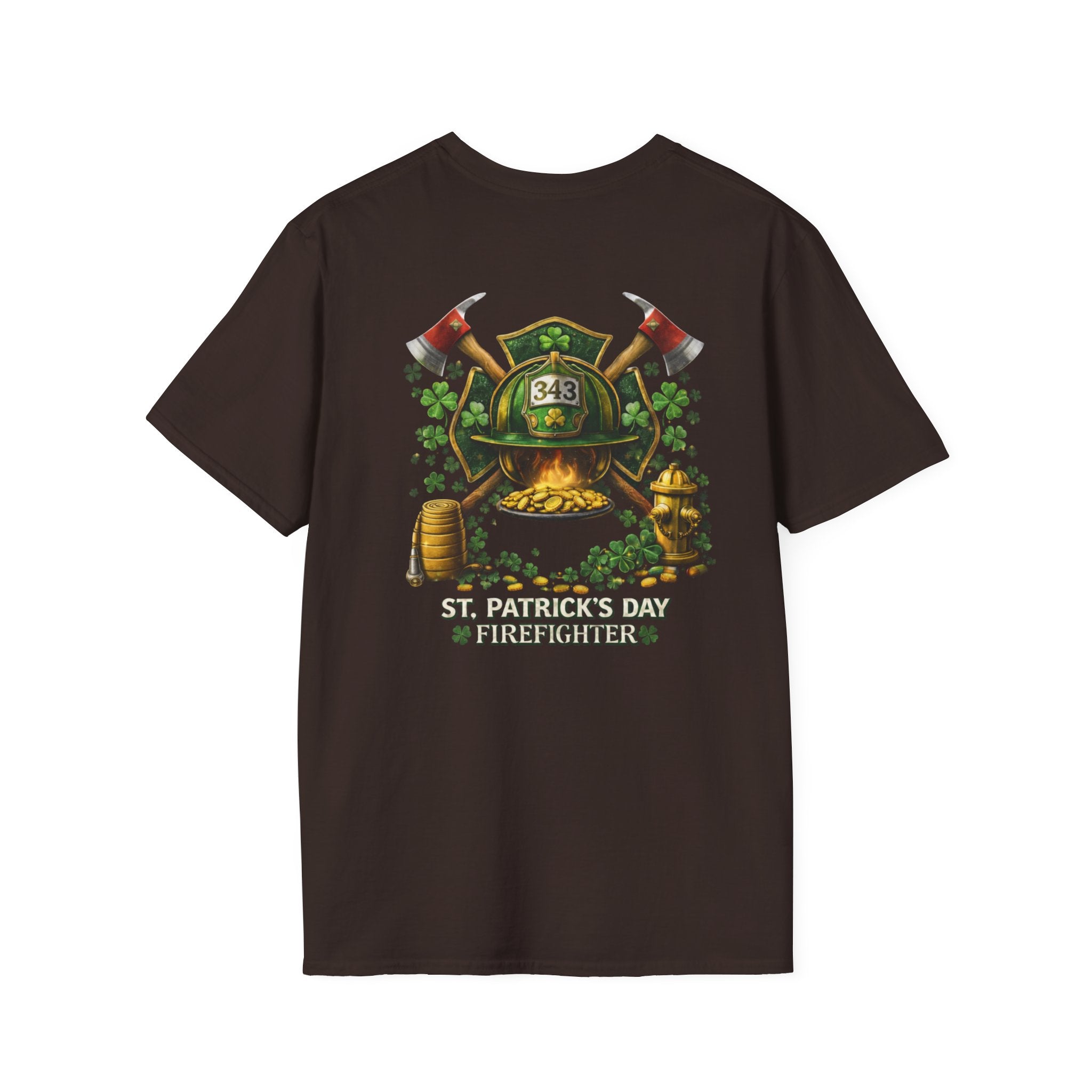 Lucky Firefighter- Unisex Softstyle T-Shirt