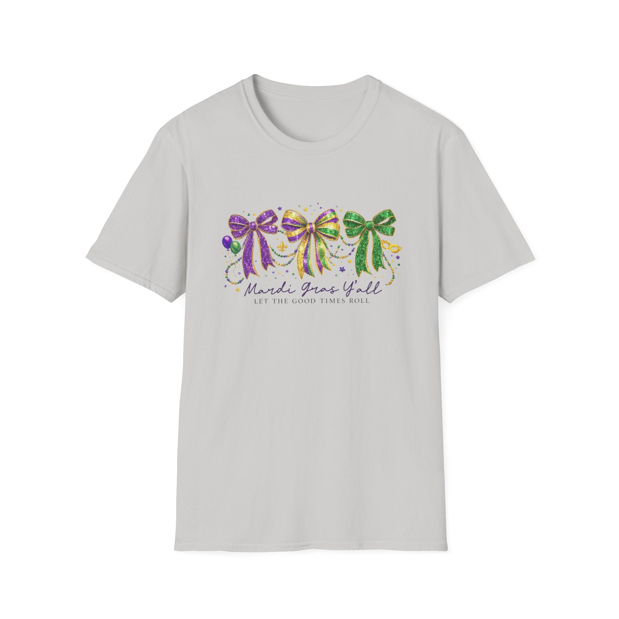 Let the Good Times Roll Bows- Unisex Softstyle T-Shirt