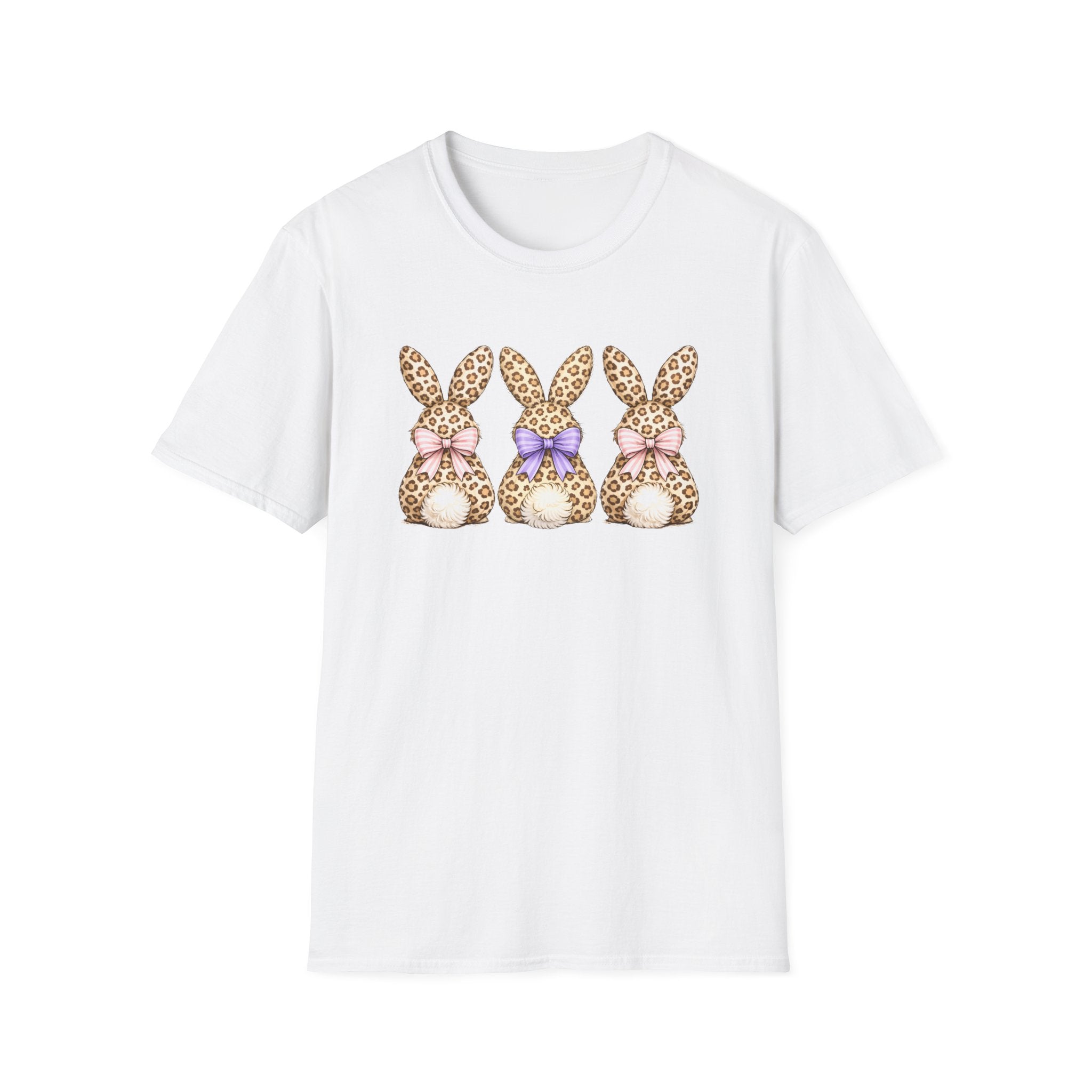 Leopard Easter Bunnies- Unisex Softstyle T-Shirt
