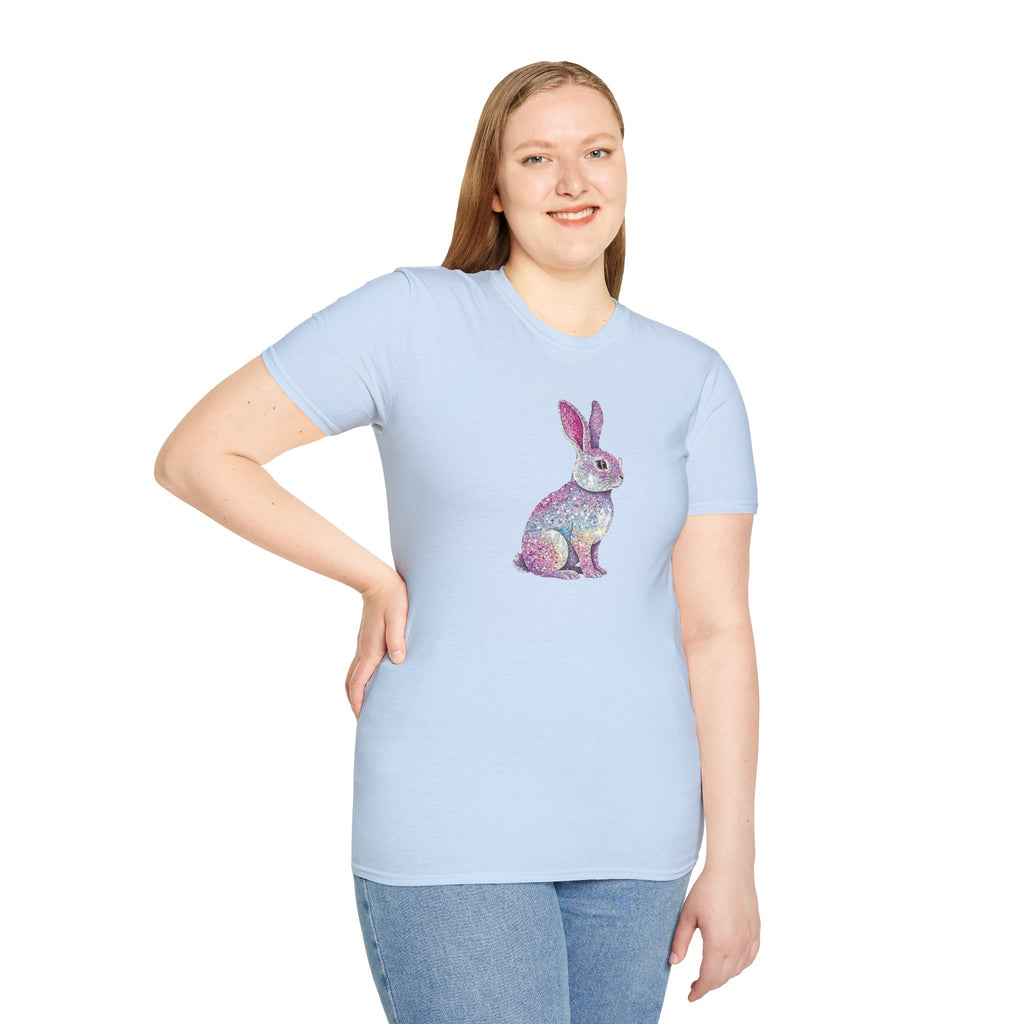 Glitter Bunny- Unisex Softstyle T-Shirt