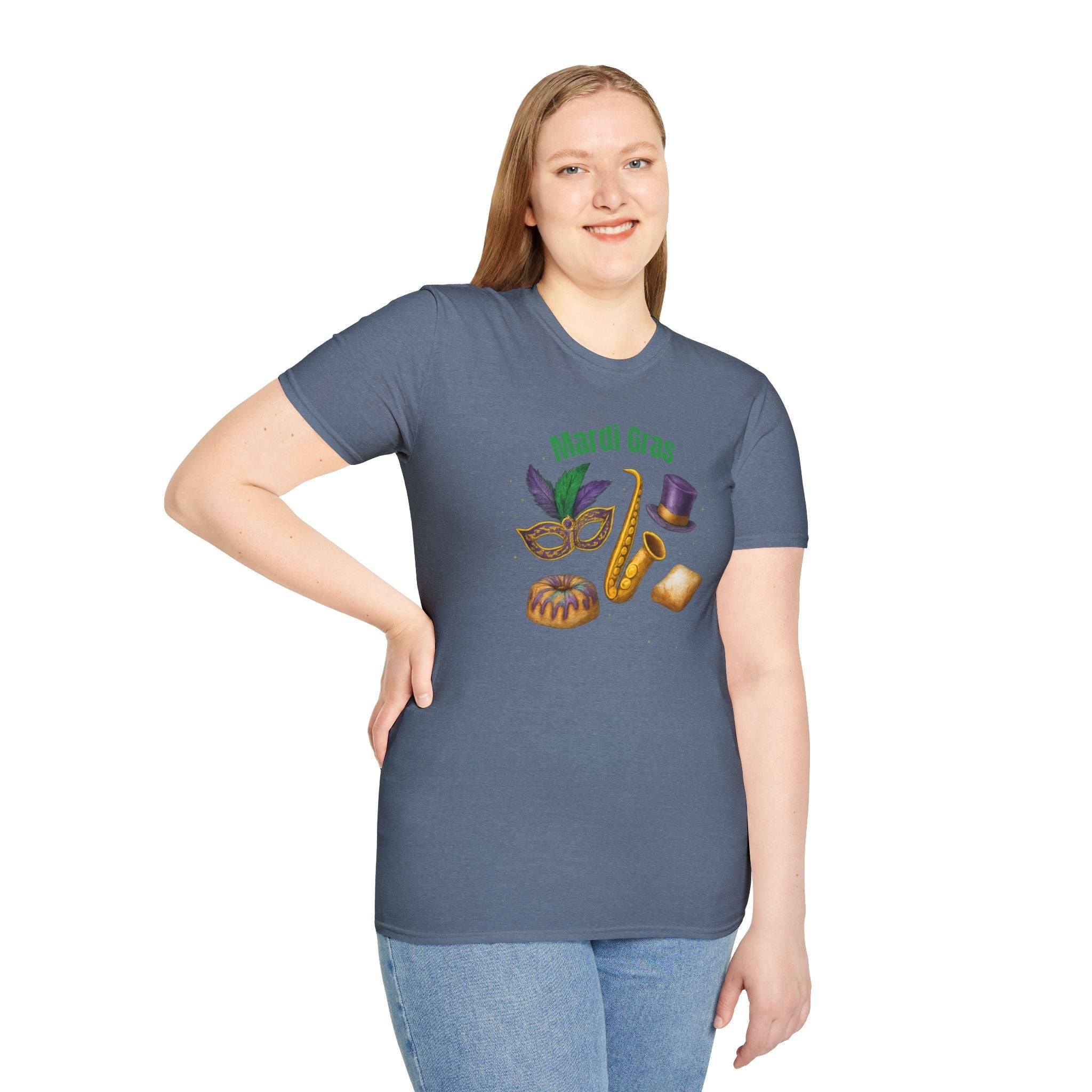 Mardi Gras Finest Items- Unisex Softstyle T-Shirt
