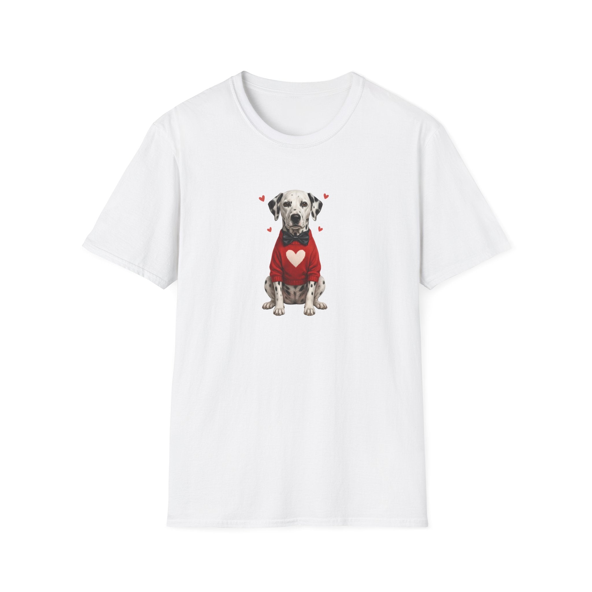 Dalmatian Bowtie- Unisex Softstyle T-Shirt