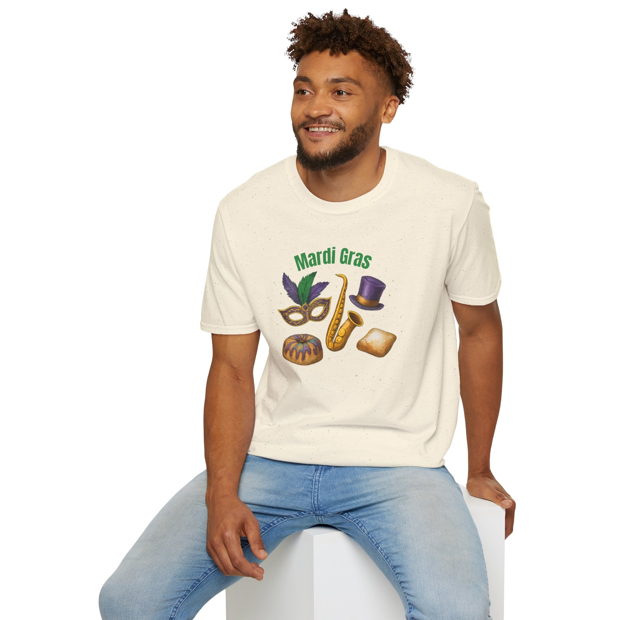 Mardi Gras Finest Items- Unisex Softstyle T-Shirt
