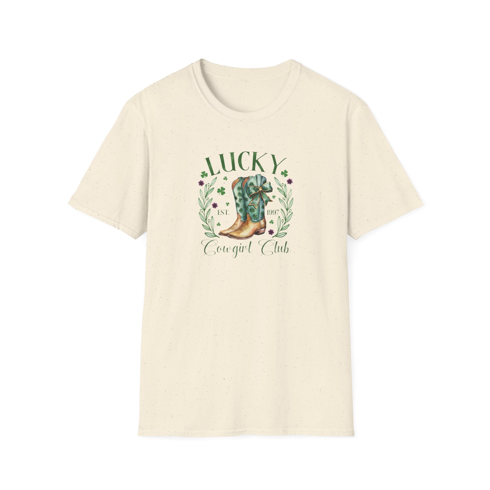 Lucky Cowgirl Club- Unisex Softstyle T-Shirt
