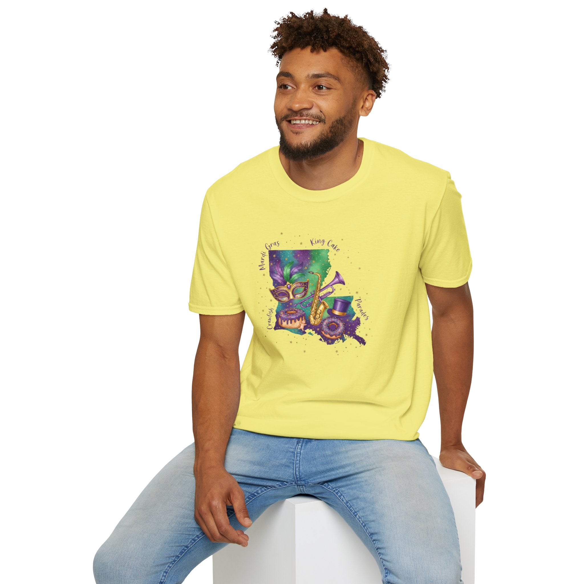 The Best of Louisiana Mardi Gras- Unisex Softstyle T-Shirt