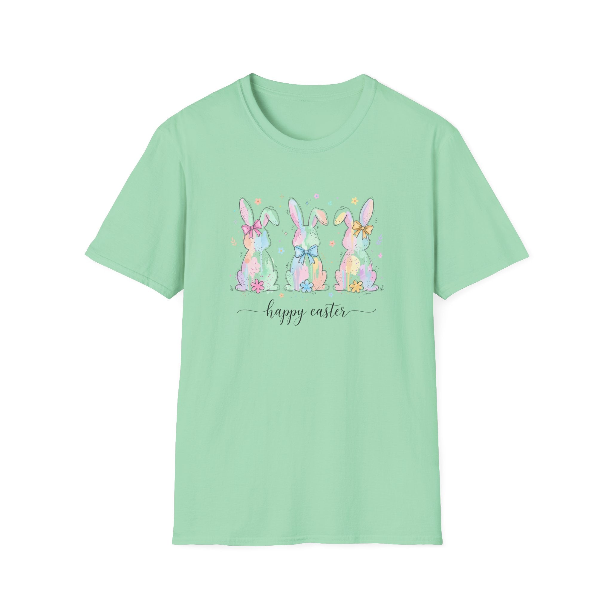 Spring Color Bunny- Unisex Softstyle T-Shirt