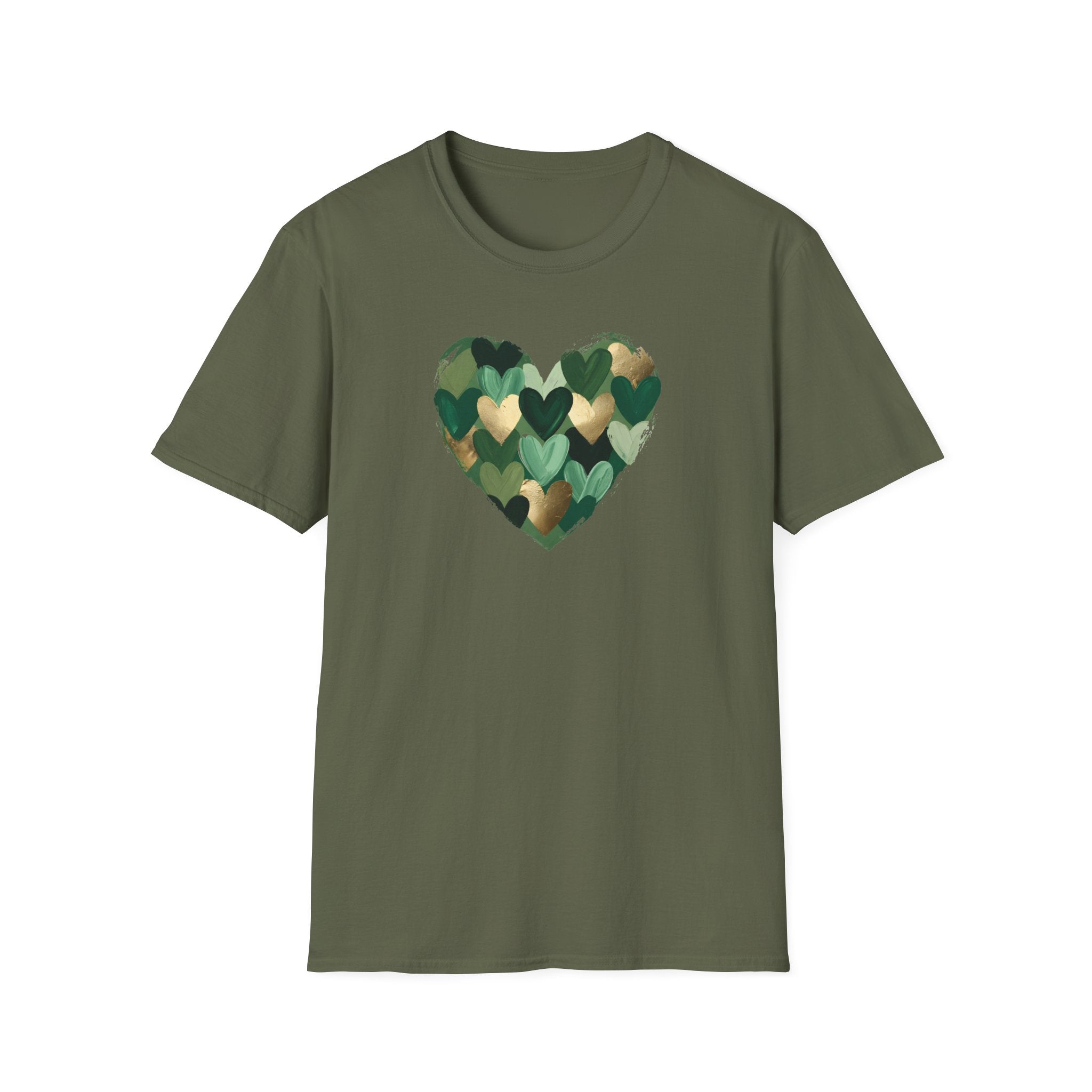 Painted Lucky Heart- Unisex Softstyle T-Shirt