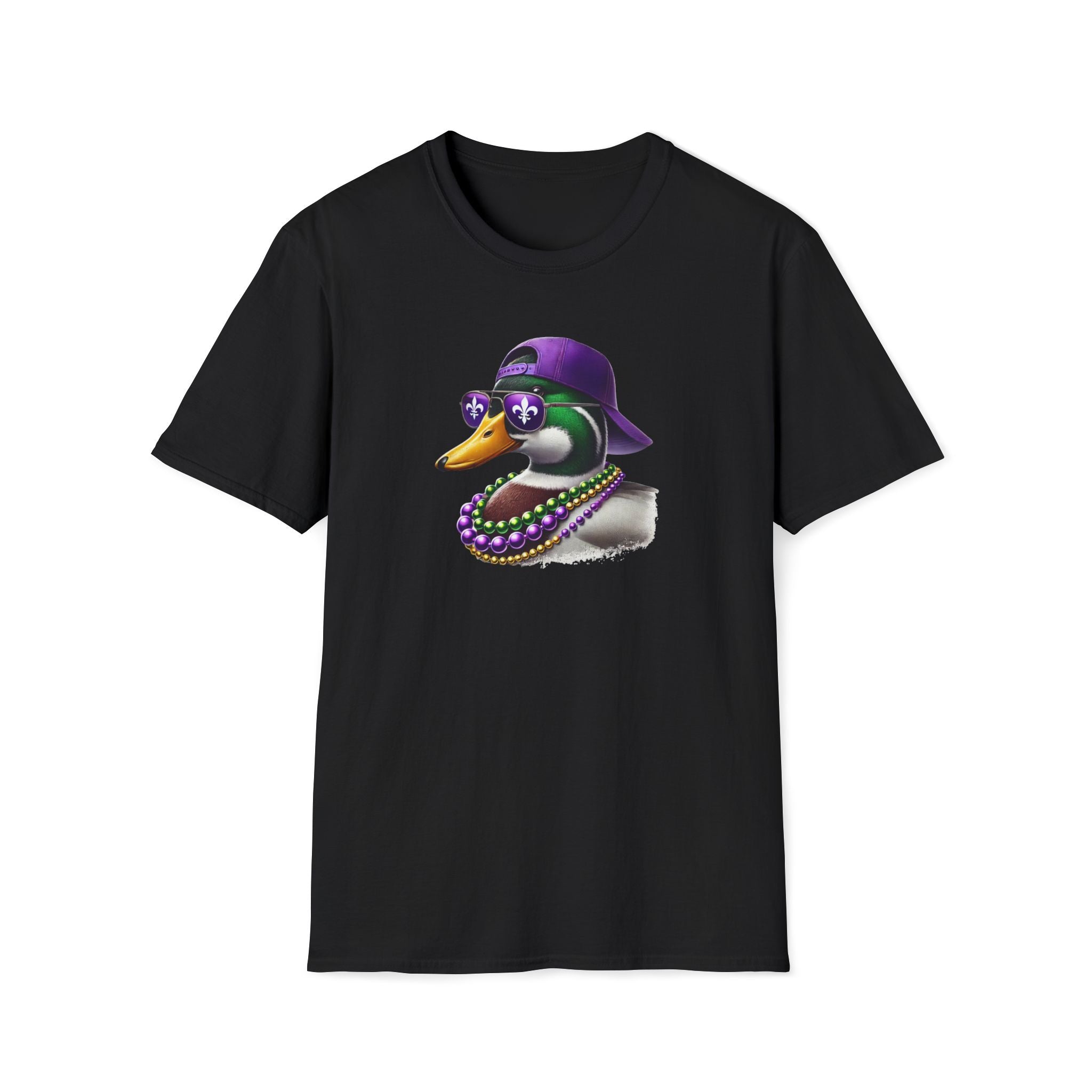 Ducking Mardi Gras- Unisex Softstyle T-Shirt