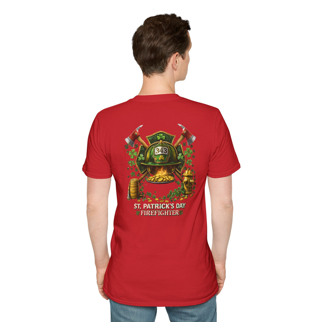 Lucky Firefighter- Unisex Softstyle T-Shirt