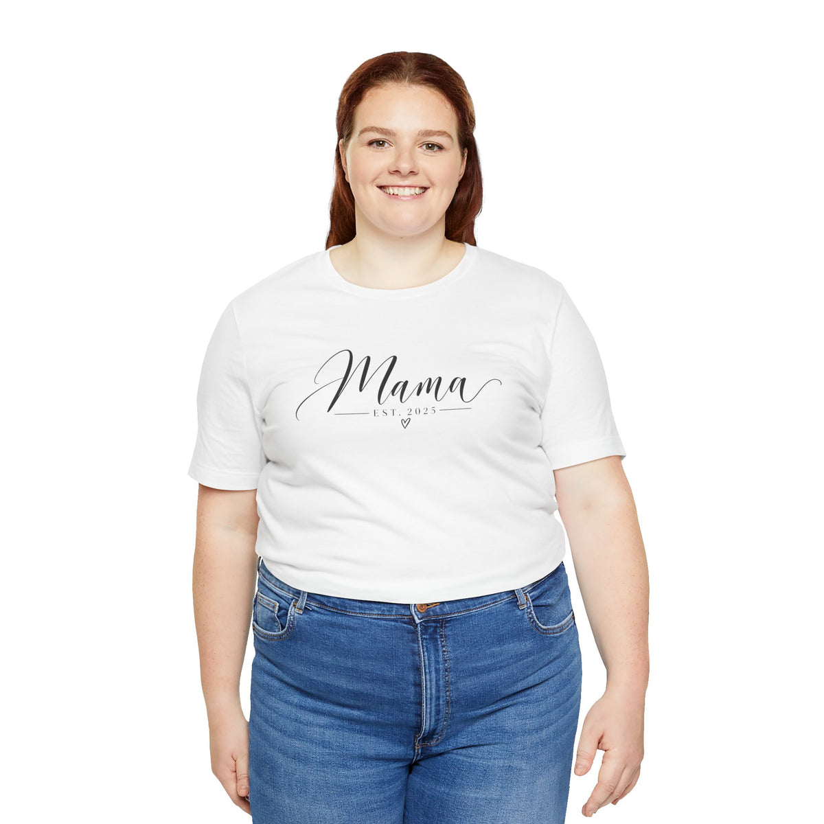 Mama Est. 2025 T-Shirt — Elegant Script Mama Tee