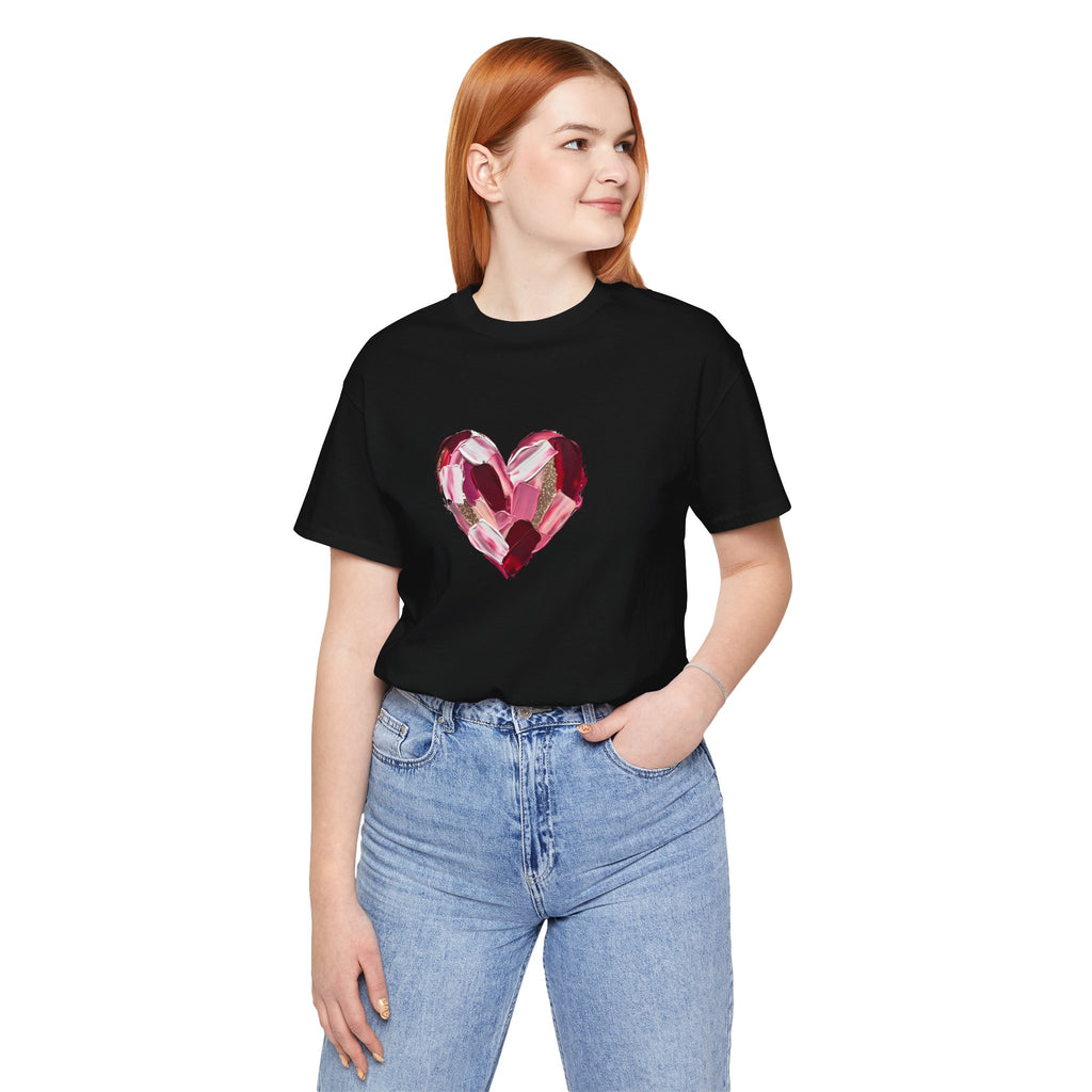 Painted Heart- Unisex Jersey Short Sleeve Tee