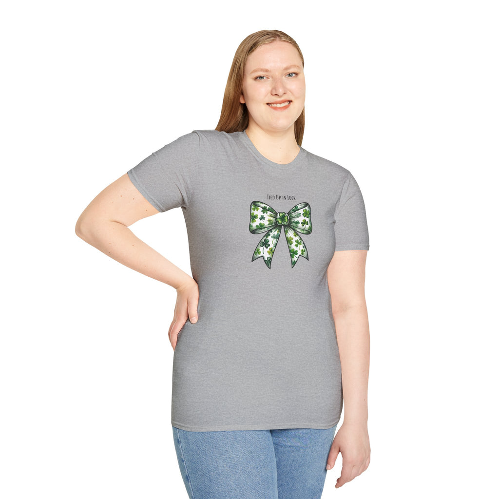 Tied Up in Luck- Unisex Softstyle T-Shirt