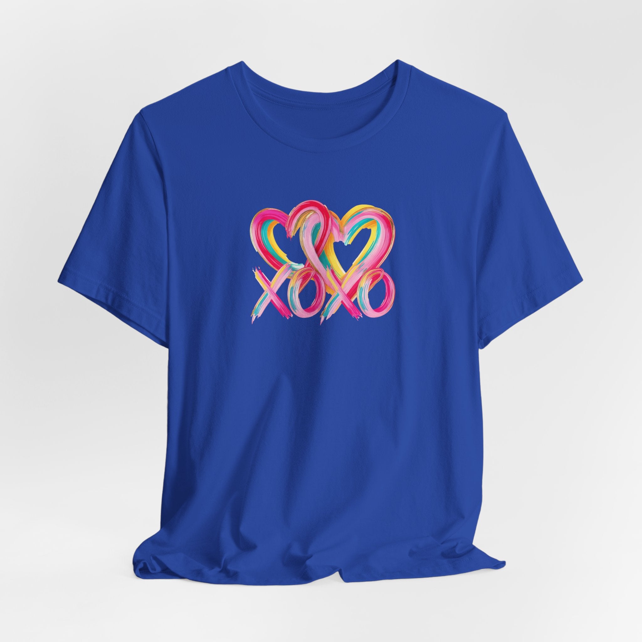 Paint Heart XOXO- Unisex Jersey Short Sleeve Tee