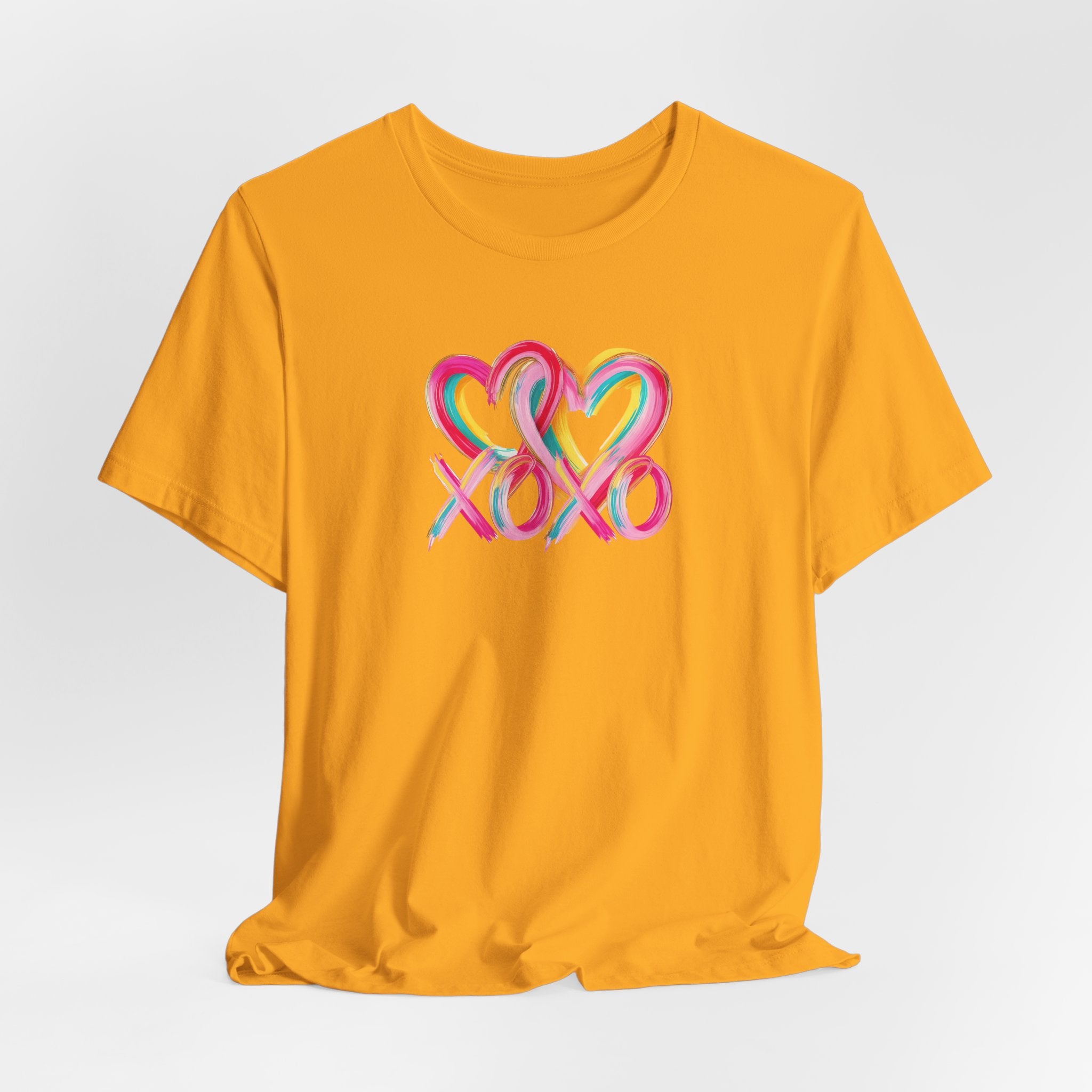 Paint Heart XOXO- Unisex Jersey Short Sleeve Tee