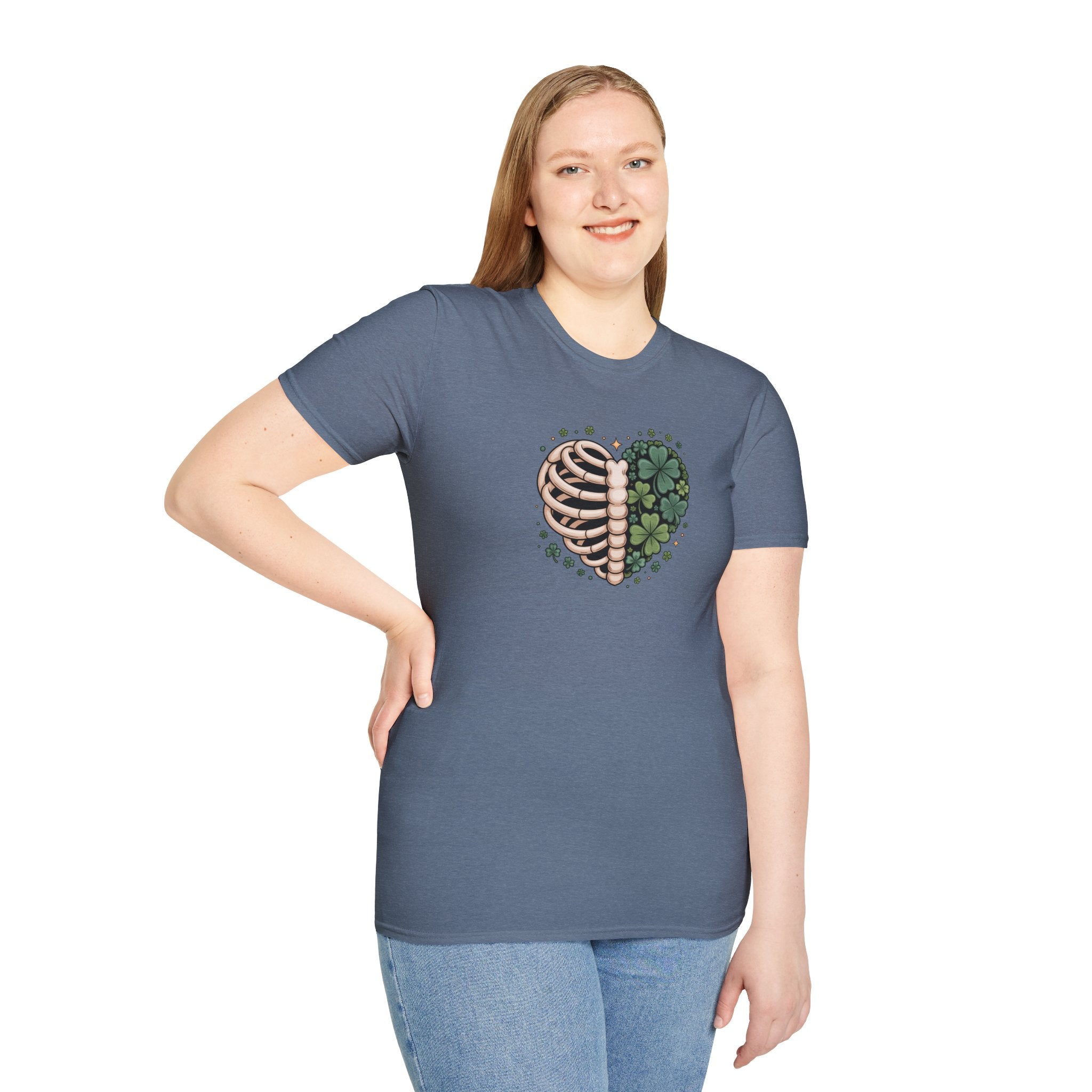 Rib Cage Shamrocks- Unisex Softstyle T-Shirt