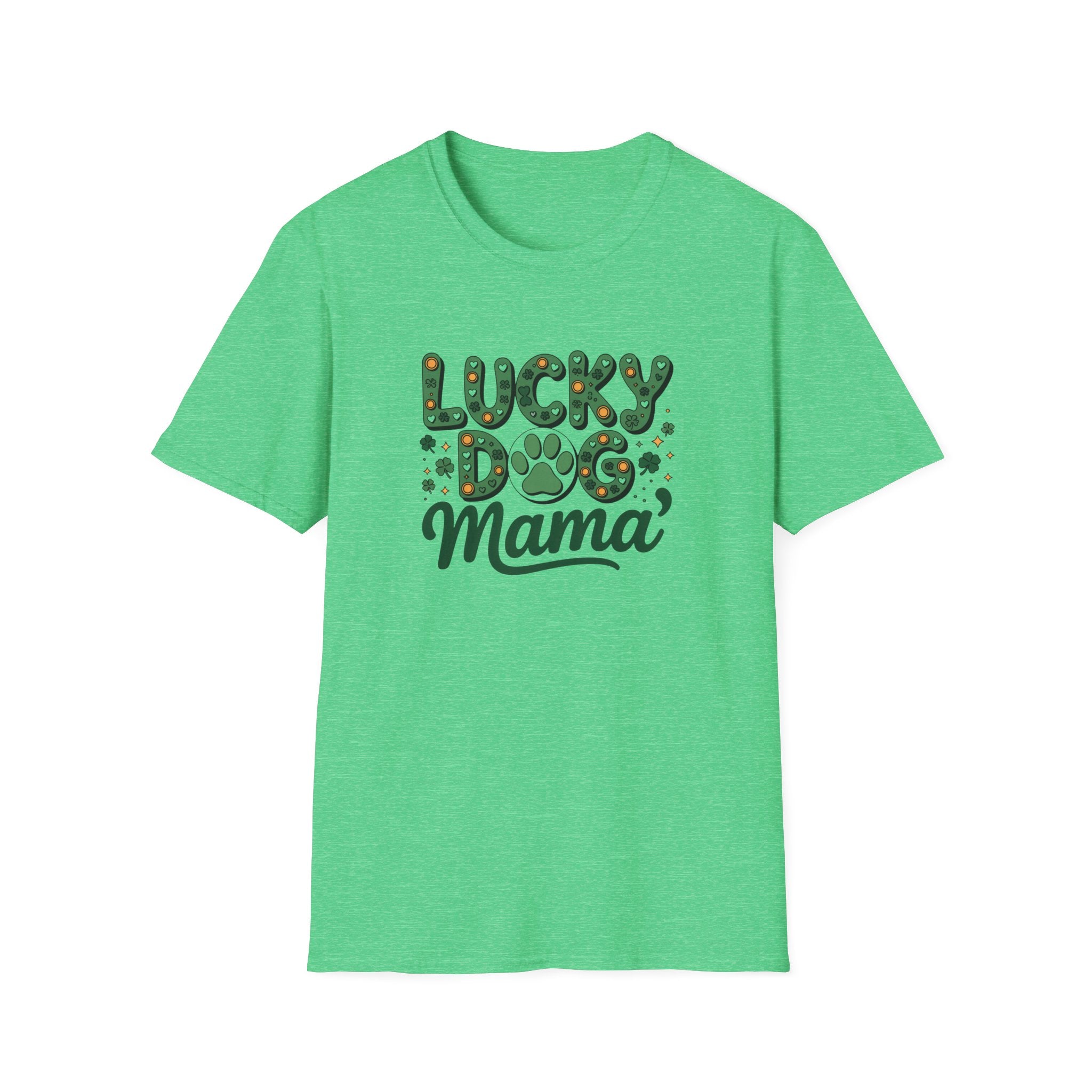 Lucky Dog Mama- Unisex Softstyle T-Shirt