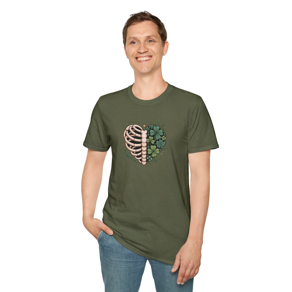 Rib Cage Shamrocks- Unisex Softstyle T-Shirt