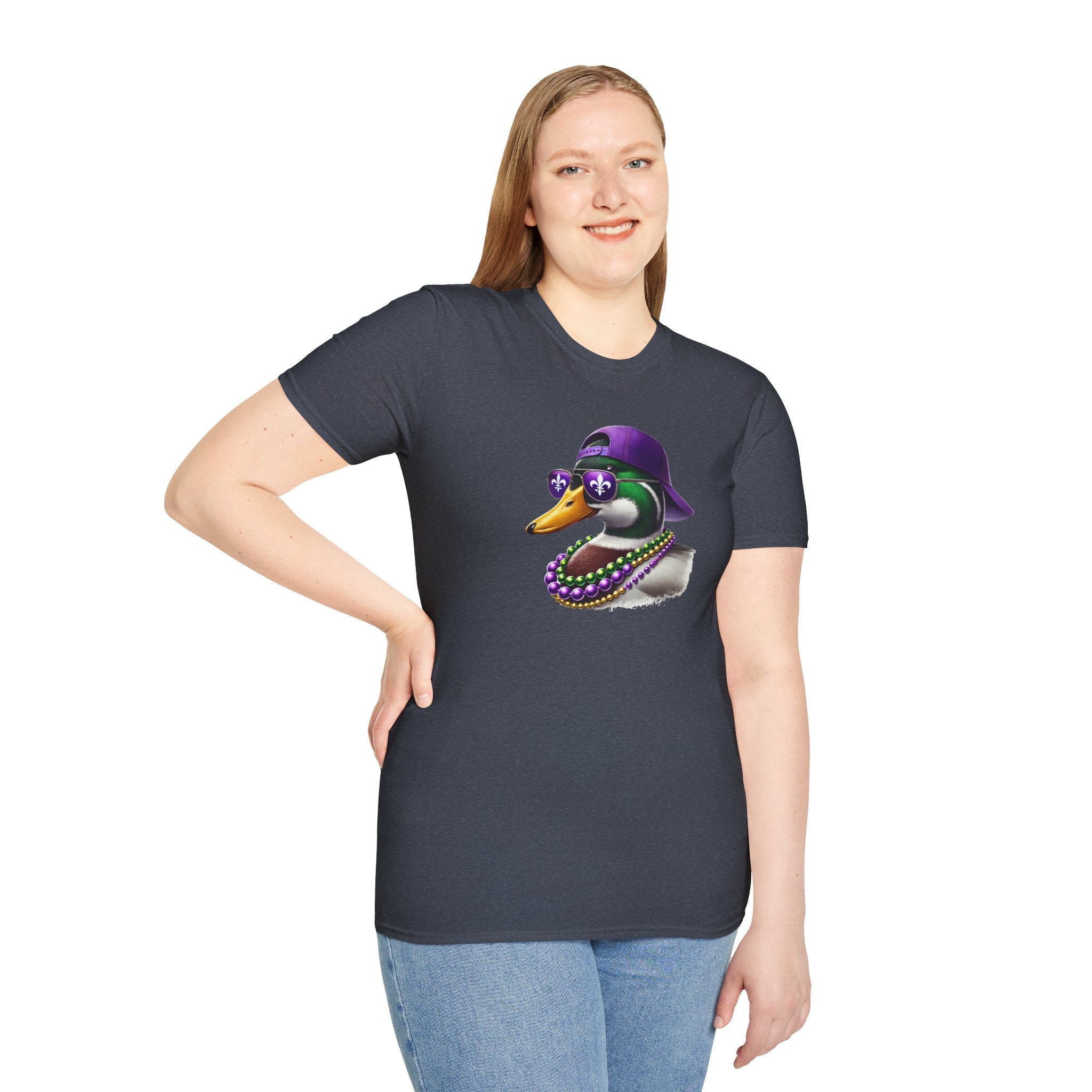 Ducking Mardi Gras- Unisex Softstyle T-Shirt