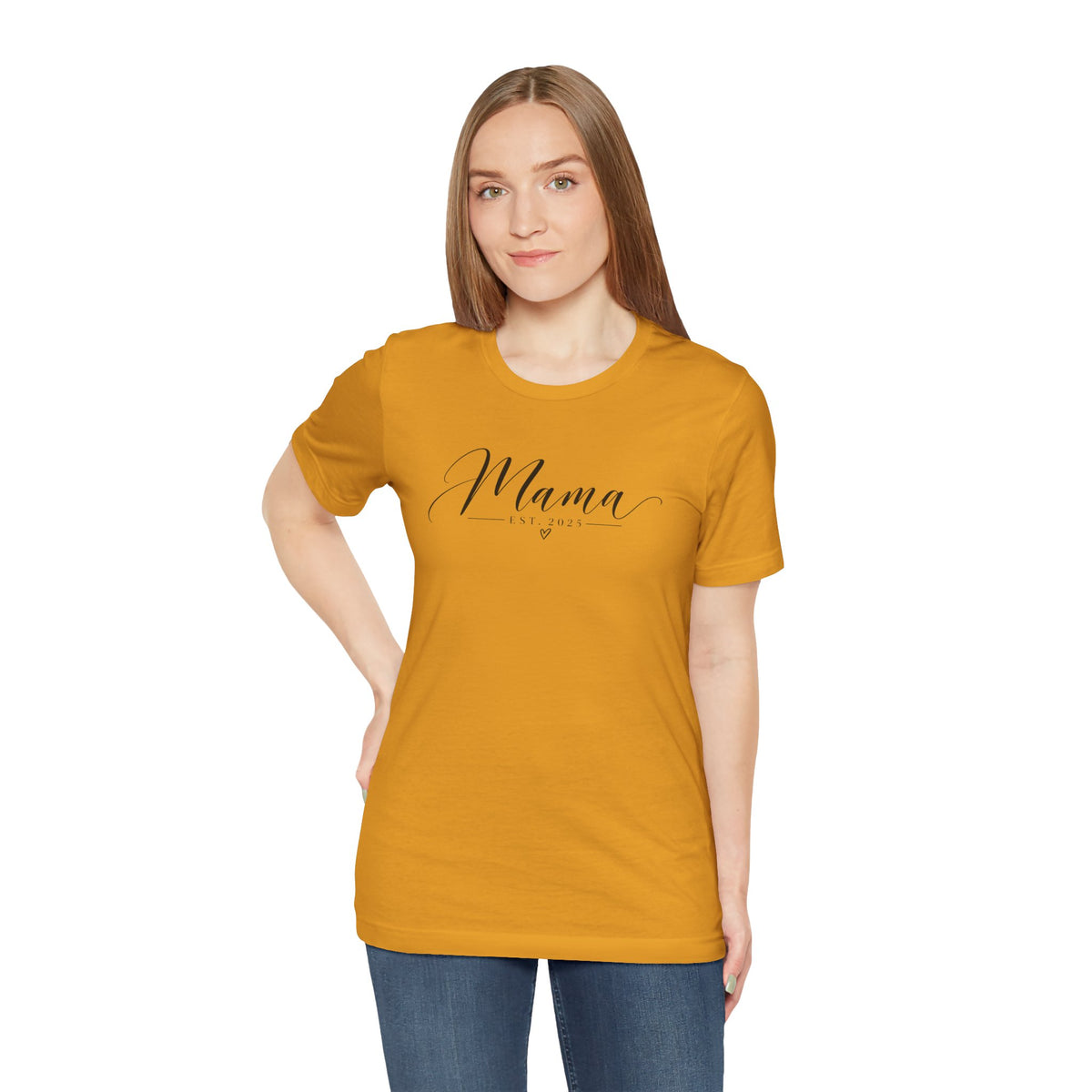 Mama Est. 2025 T-Shirt — Elegant Script Mama Tee