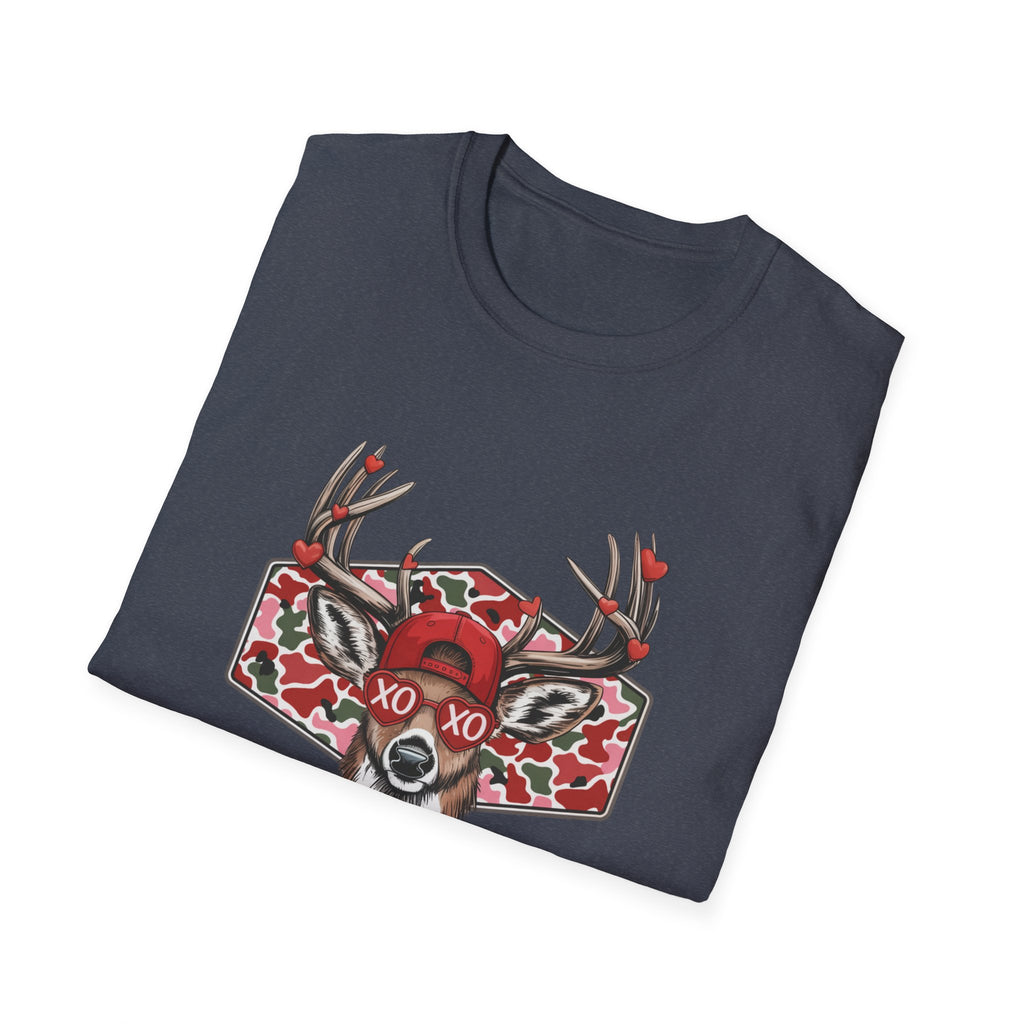 Deer Valentine- Unisex Softstyle T-Shirt