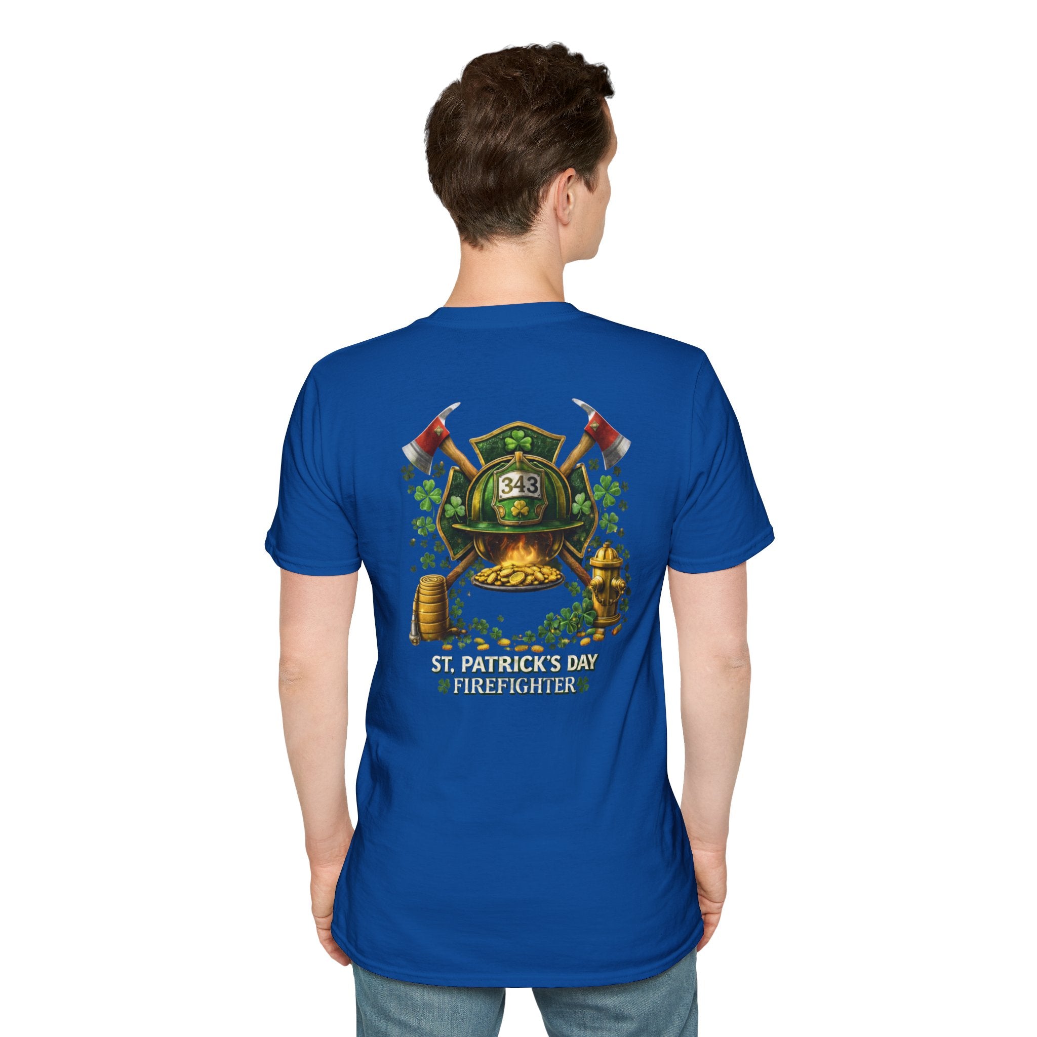 Lucky Firefighter- Unisex Softstyle T-Shirt