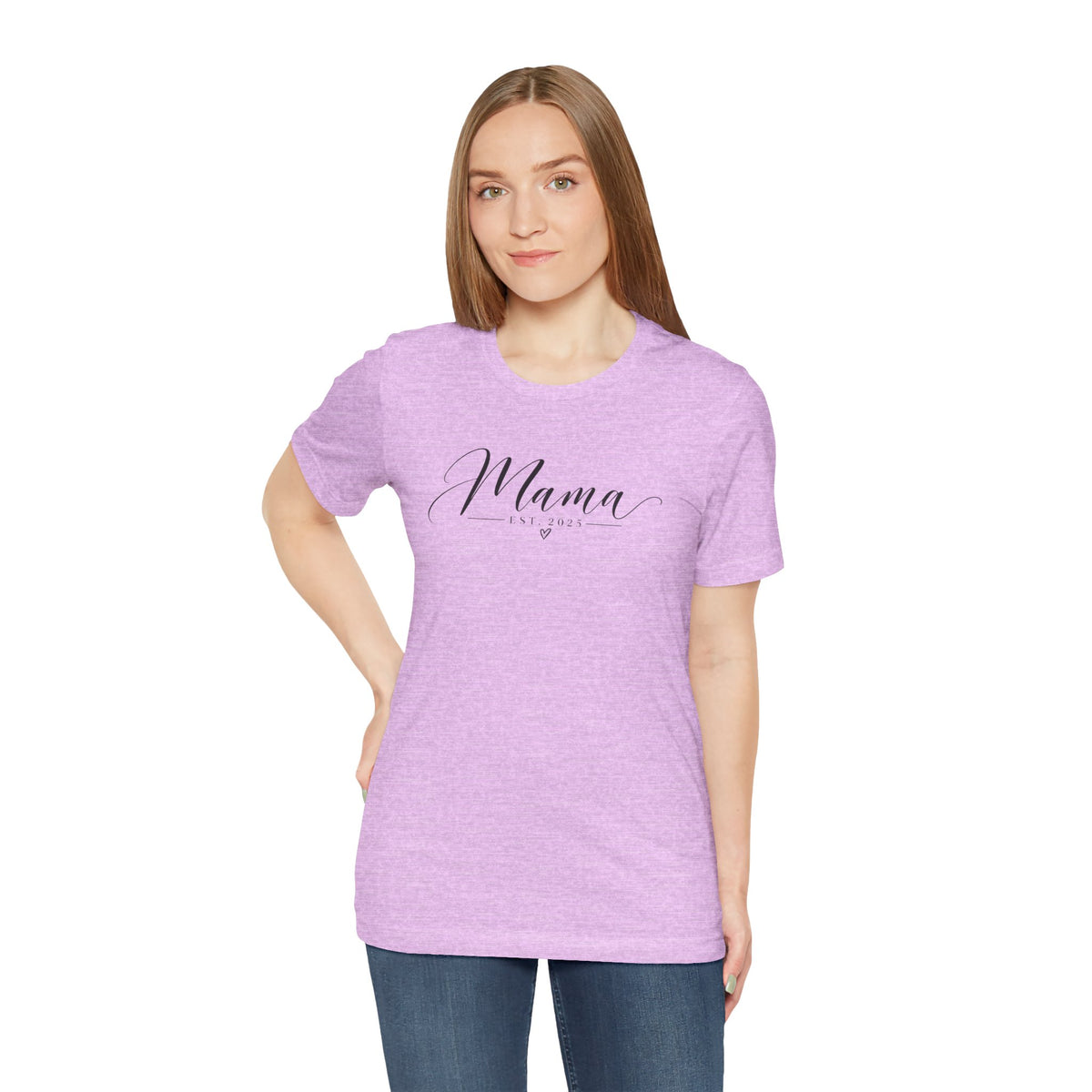 Mama Est. 2025 T-Shirt — Elegant Script Mama Tee