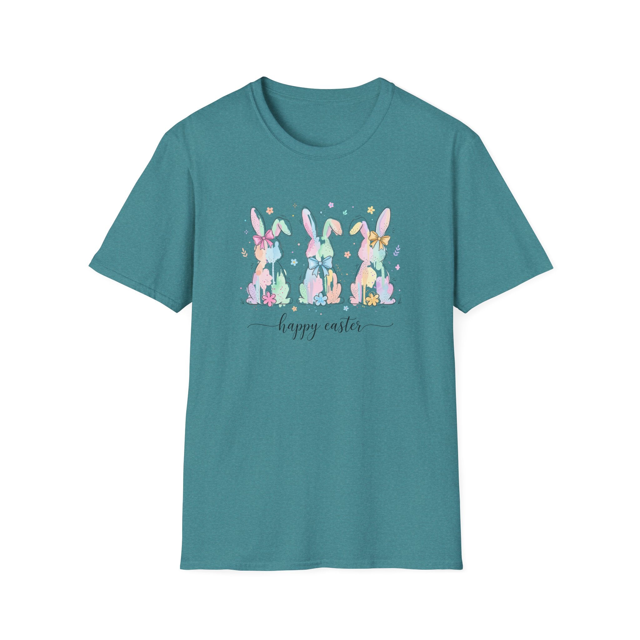 Spring Color Bunny- Unisex Softstyle T-Shirt