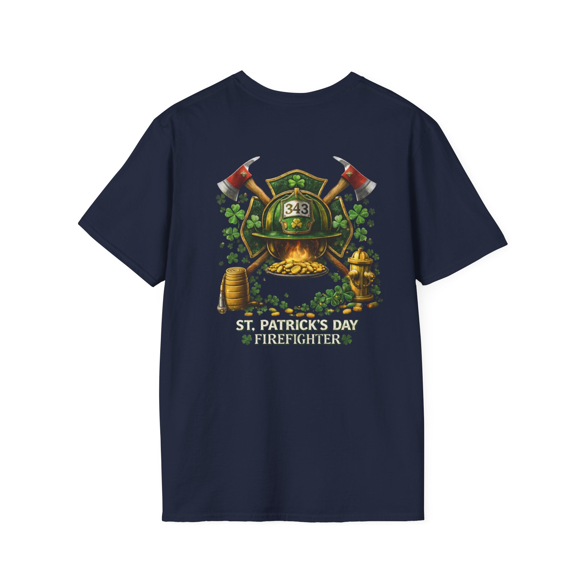 Lucky Firefighter- Unisex Softstyle T-Shirt