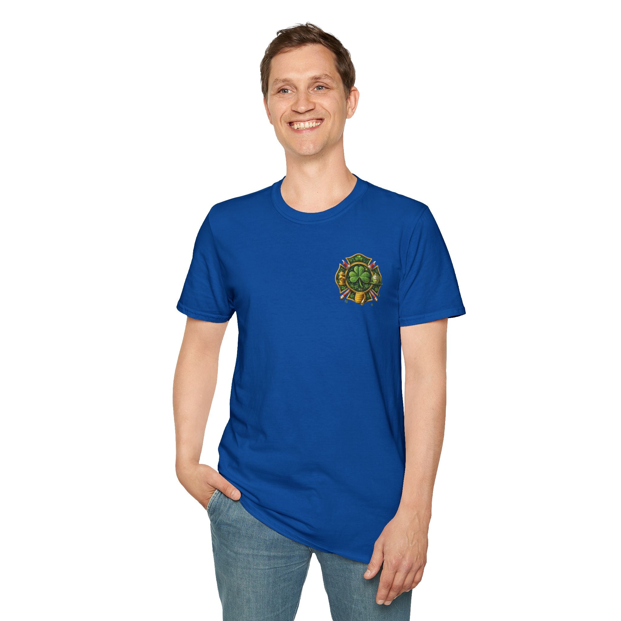 Lucky Firefighter- Unisex Softstyle T-Shirt