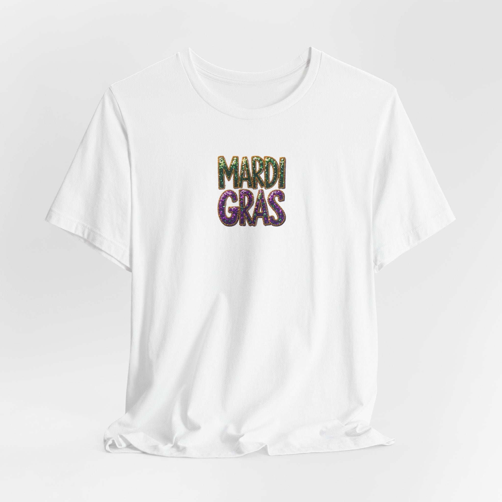 Sparkle Mardi Gras- Unisex Jersey Short Sleeve Tee