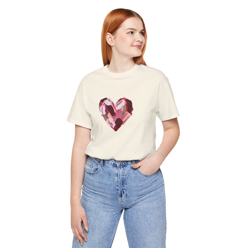Painted Heart- Unisex Jersey Short Sleeve Tee