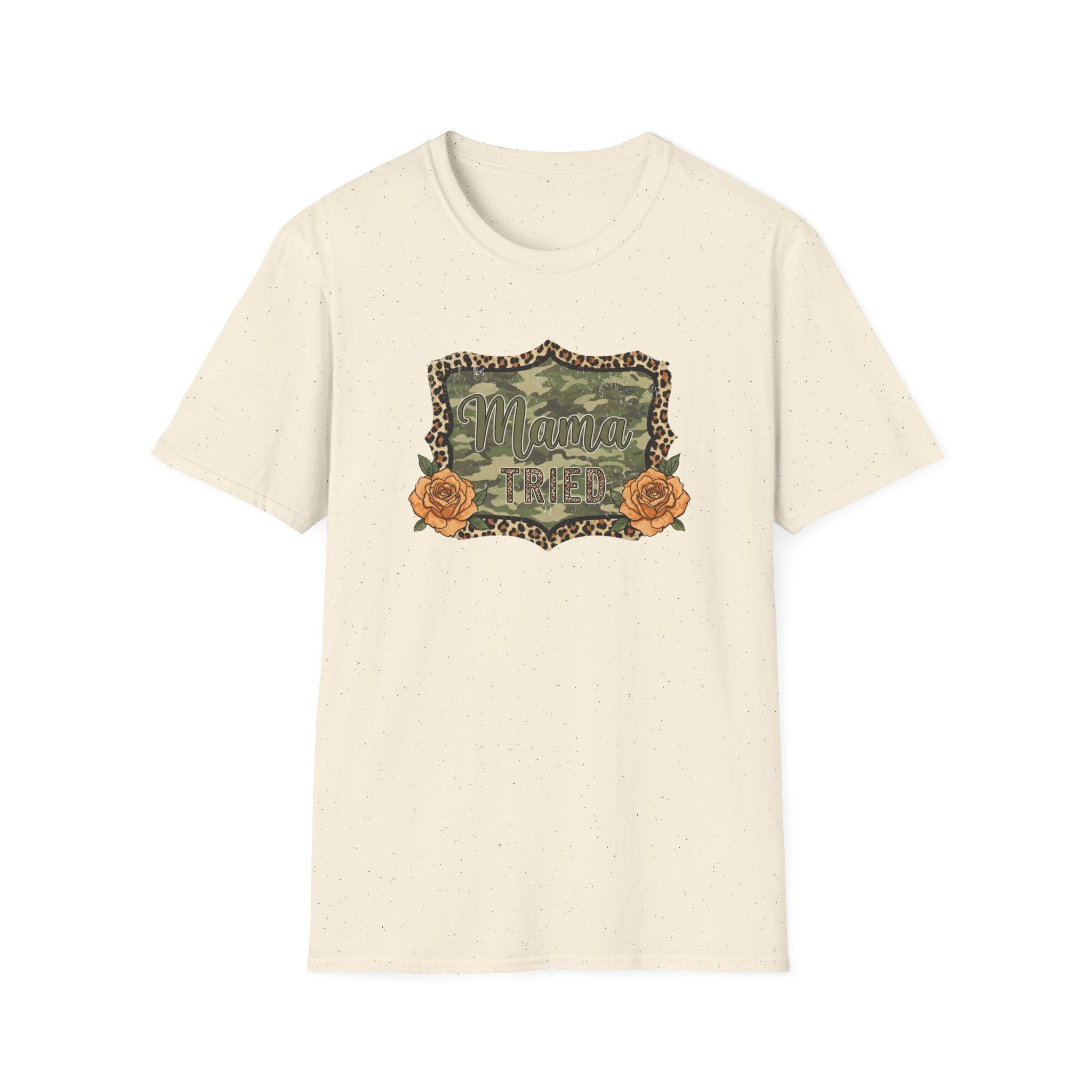Mama Tried Camo- Unisex Softstyle T-Shirt