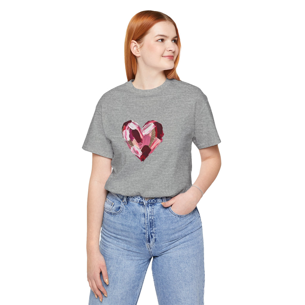Painted Heart- Unisex Jersey Short Sleeve Tee