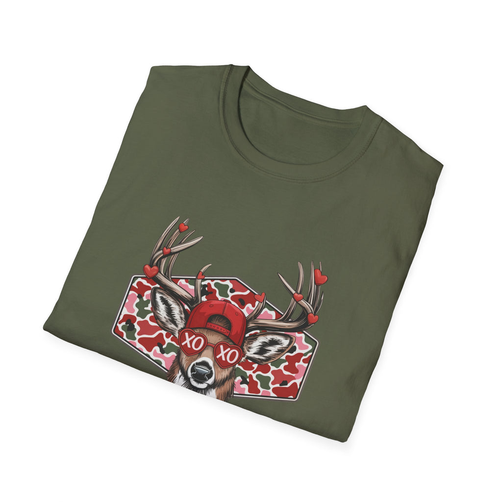 Deer Valentine- Unisex Softstyle T-Shirt