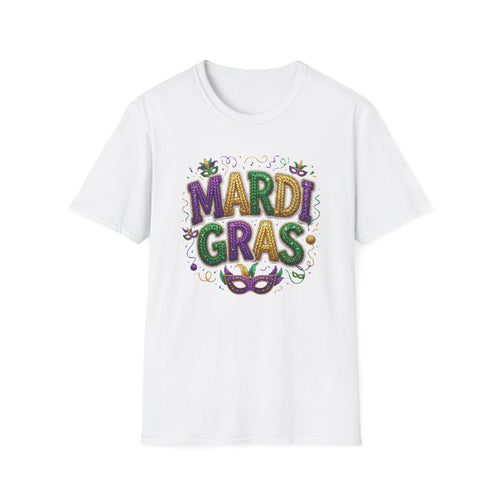 Braided Mardi Gras- Unisex Softstyle T-Shirt