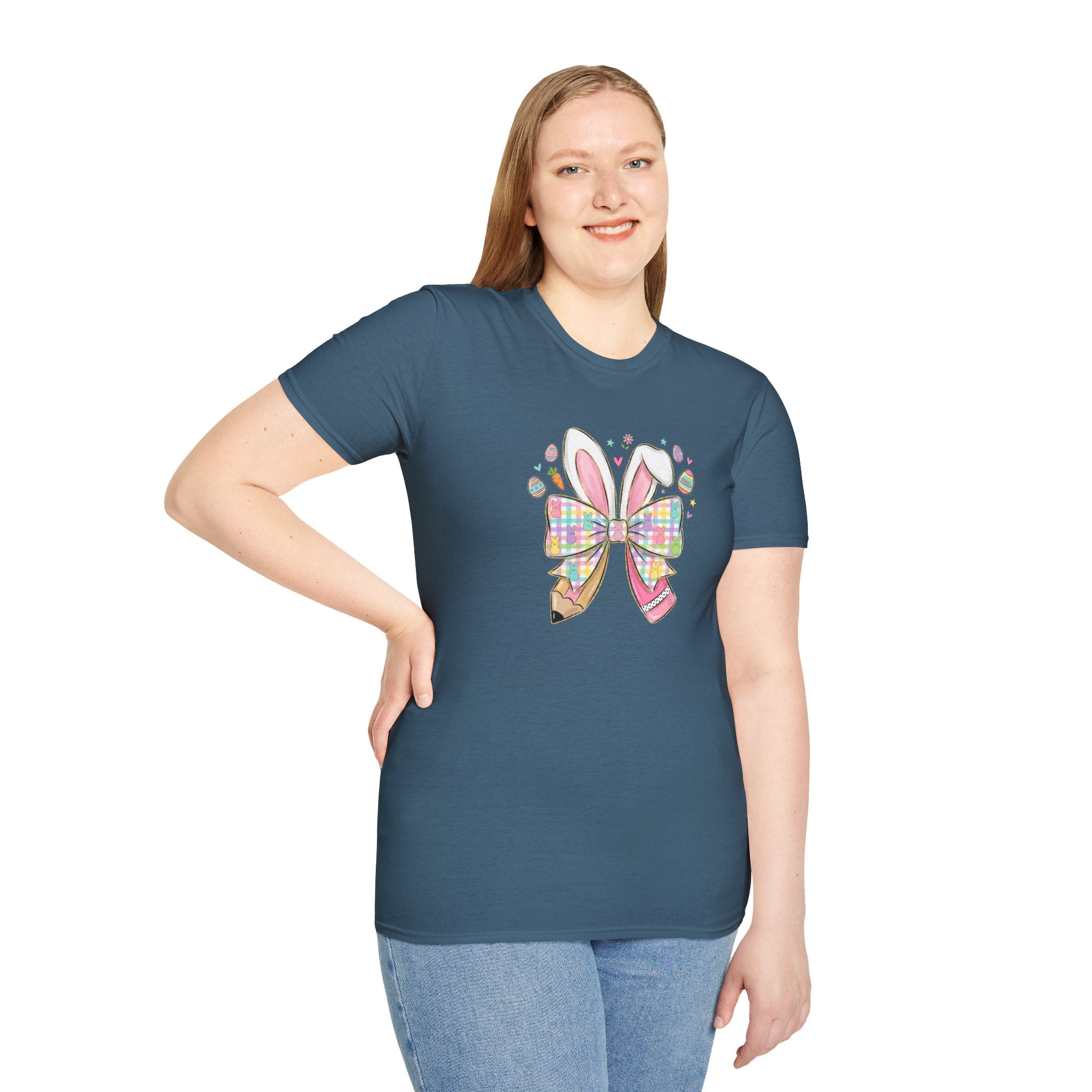 Bunny Pencil- Unisex Softstyle T-Shirt
