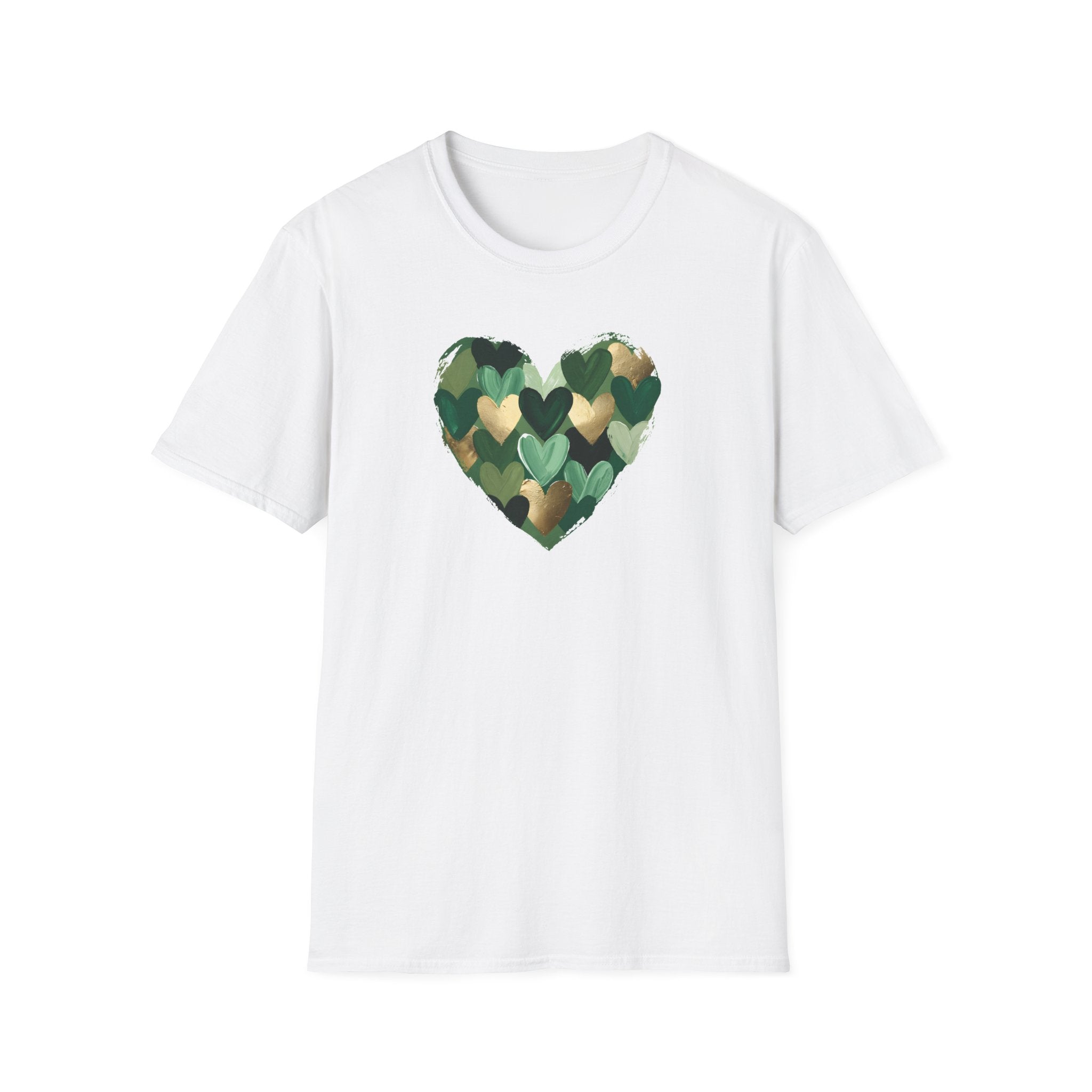Painted Lucky Heart- Unisex Softstyle T-Shirt