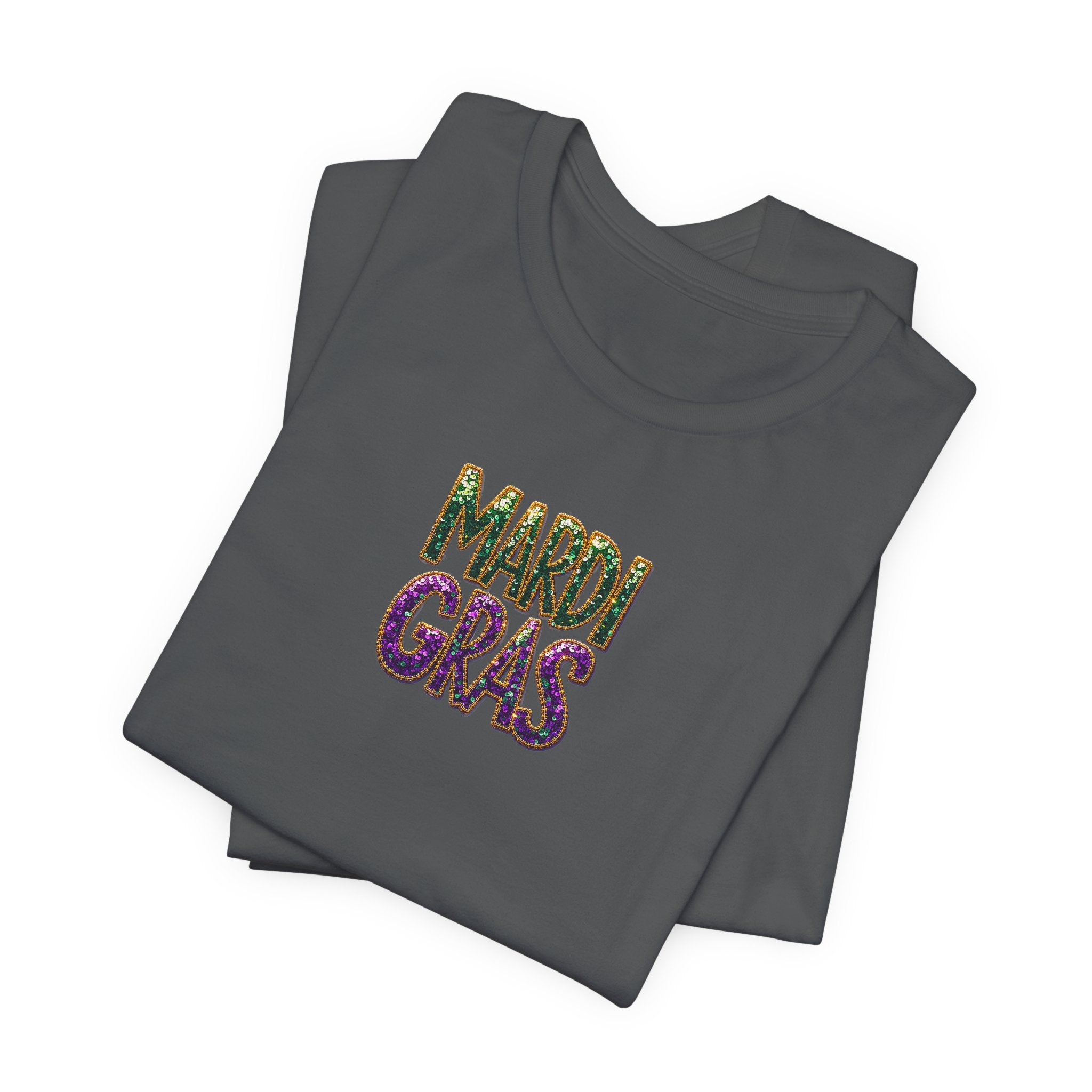 Sparkle Mardi Gras- Unisex Jersey Short Sleeve Tee