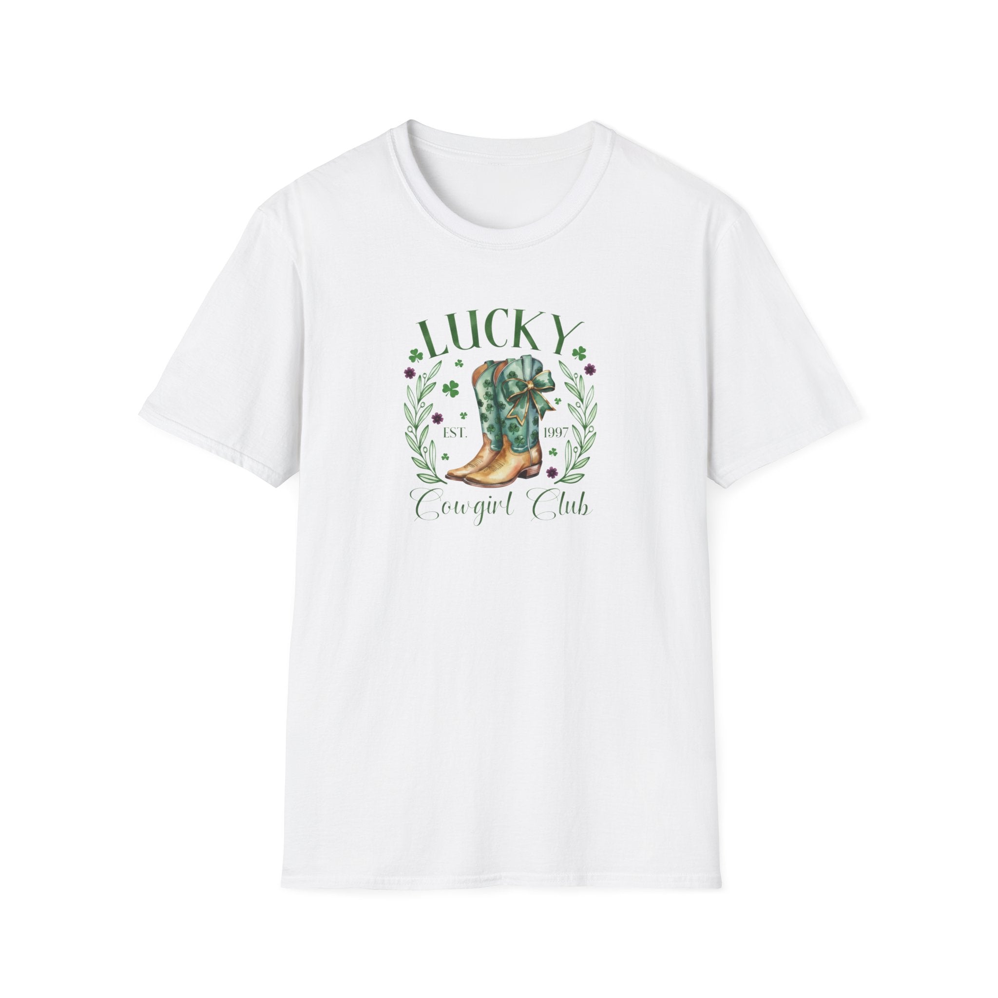 Lucky Cowgirl Club- Unisex Softstyle T-Shirt