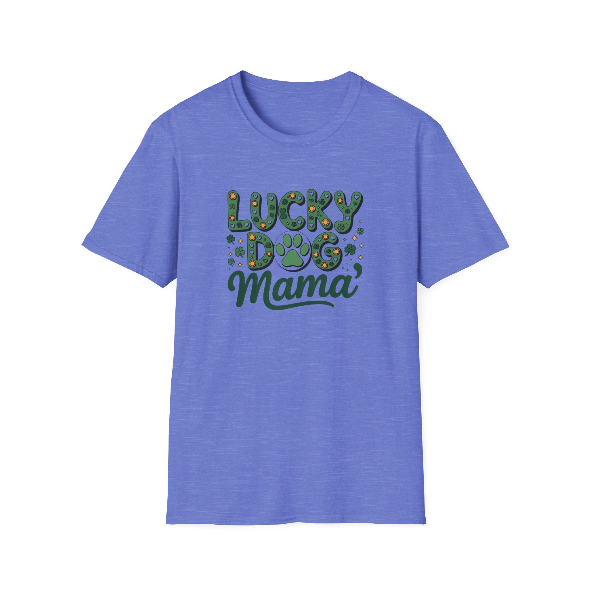 Lucky Dog Mama- Unisex Softstyle T-Shirt