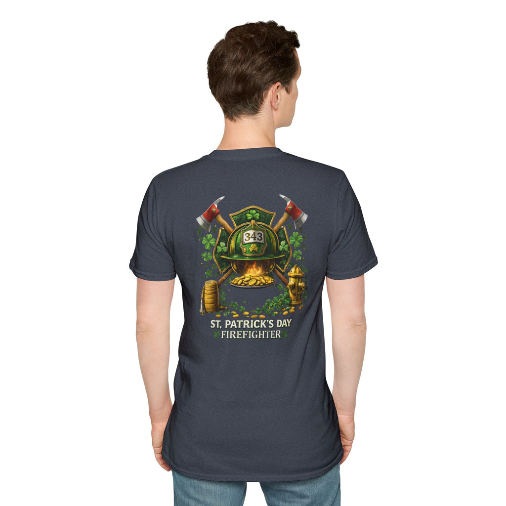 Lucky Firefighter- Unisex Softstyle T-Shirt